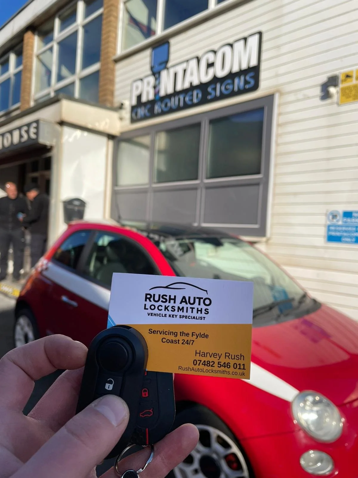 Spare key for Fiat 500