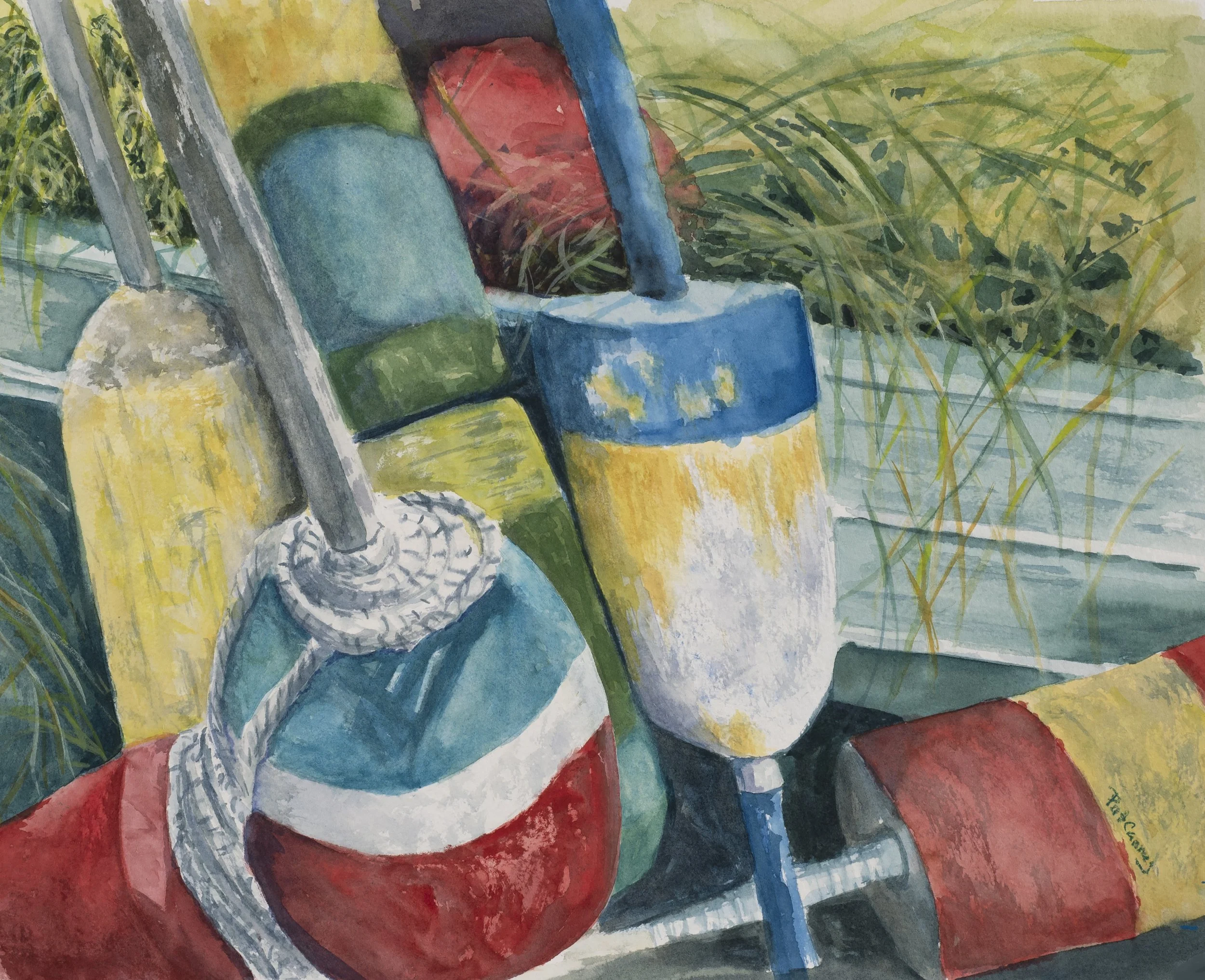 P-Town Boys - 20.5x17.5 - Watercolor - $375