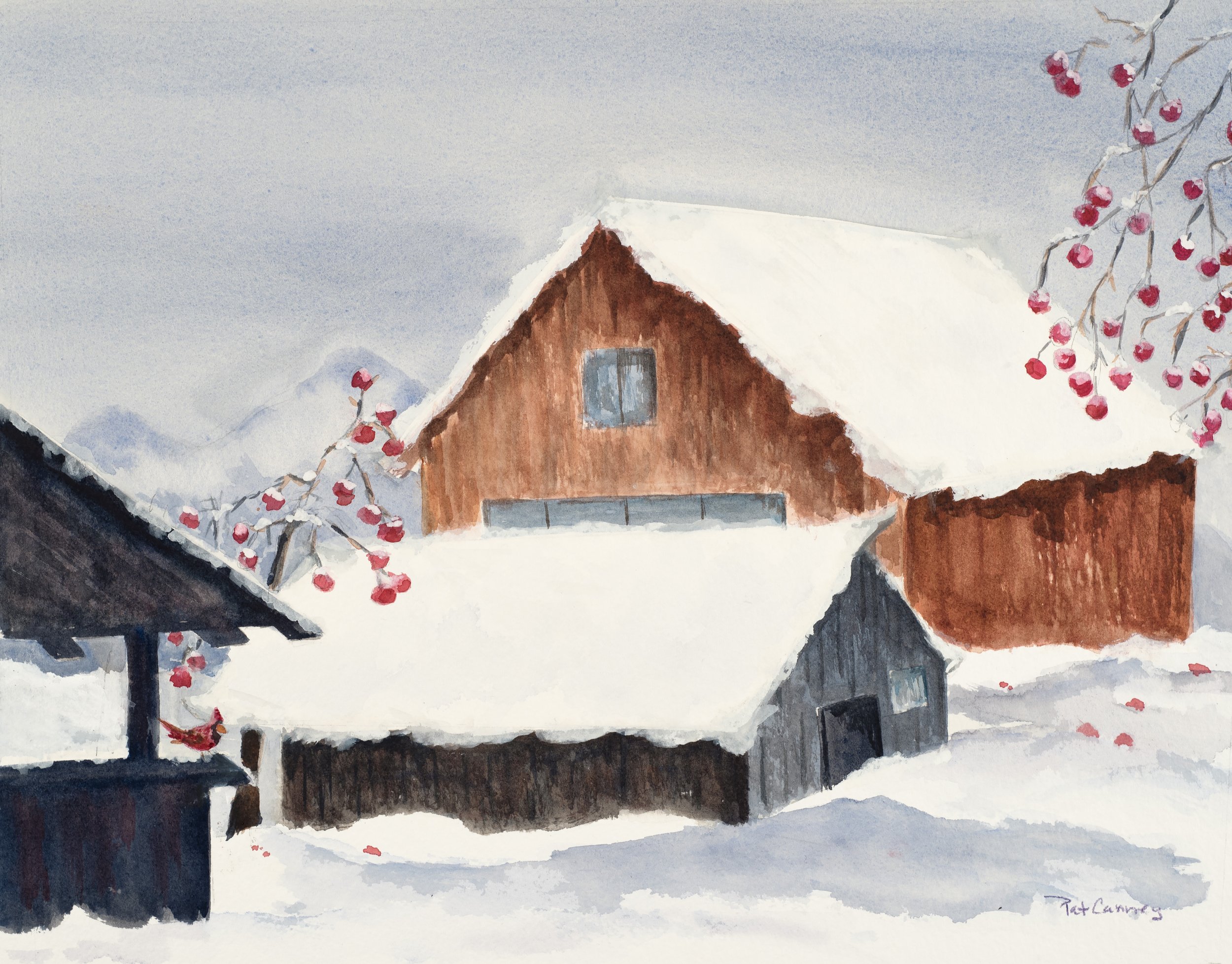 Christmas 2026-Watercolor-21x18-$325