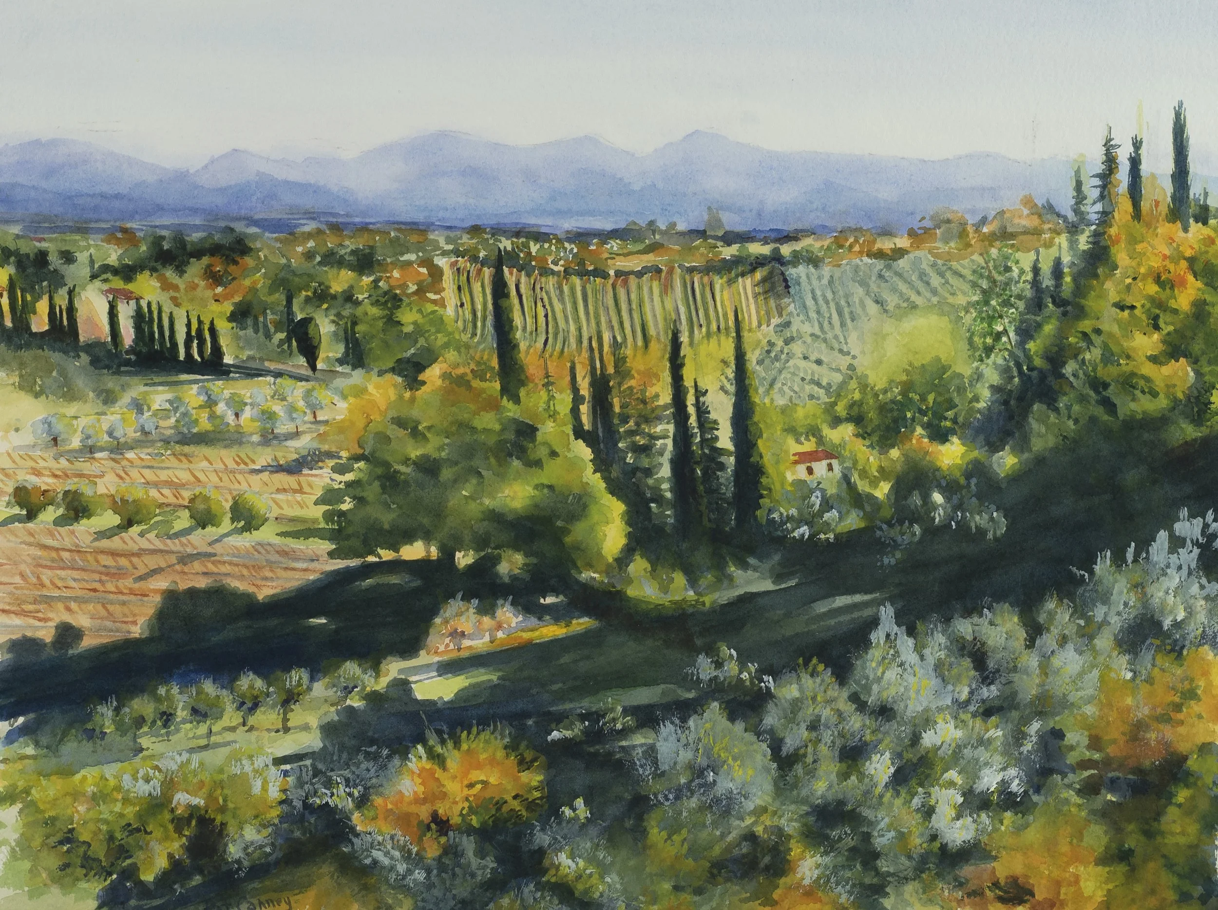 Tuscany Stripes-22x18-$375