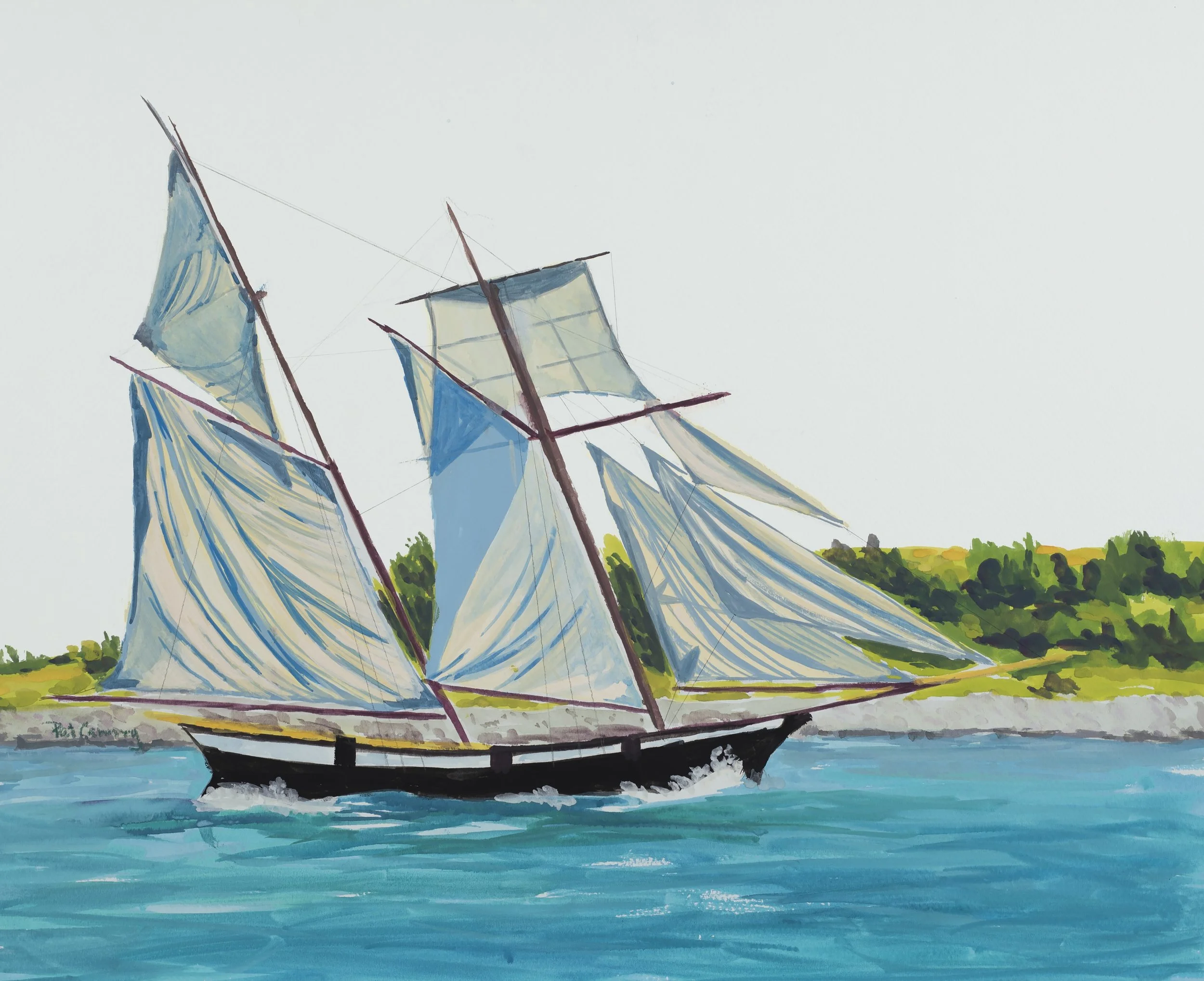 Sil boston 2026 - 22.25x19 - Designers Gouache on Mi-Tientes-$375
