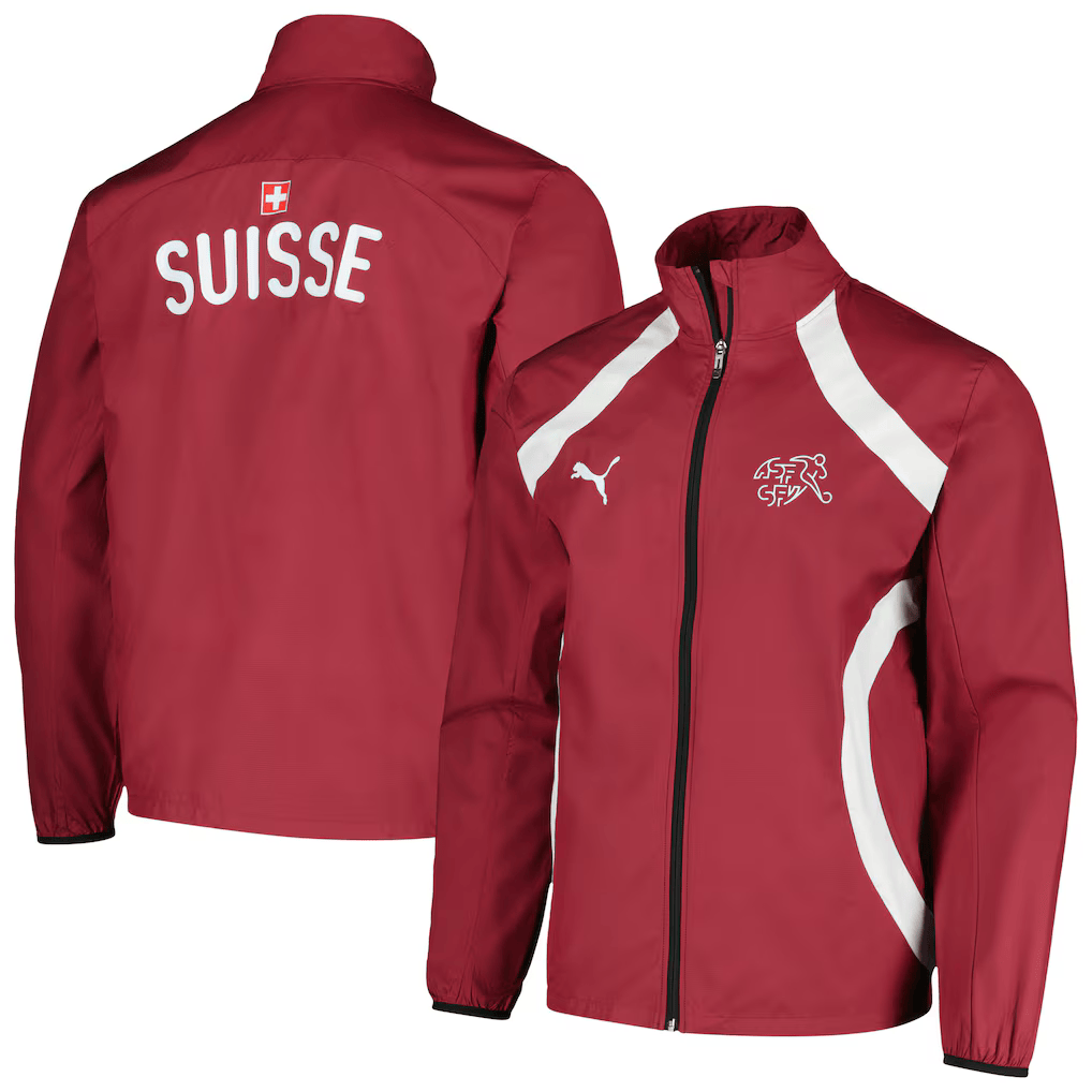 PUMA Men's Soccer Switzerland National Team 2024 Pre-Match Jacket