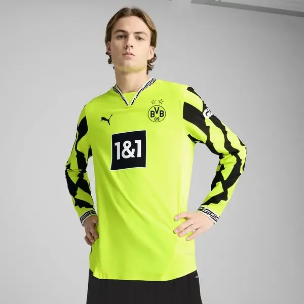 Borussia Dortmund Anniversary Authentic  Men's Long-Sleeve Soccer Jersey