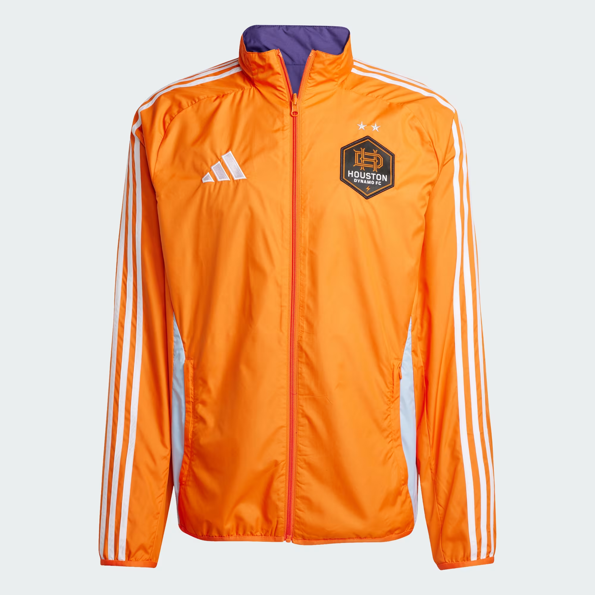 adidas Men's Soccer Houston Dynamo Reversible Anthem Jacket