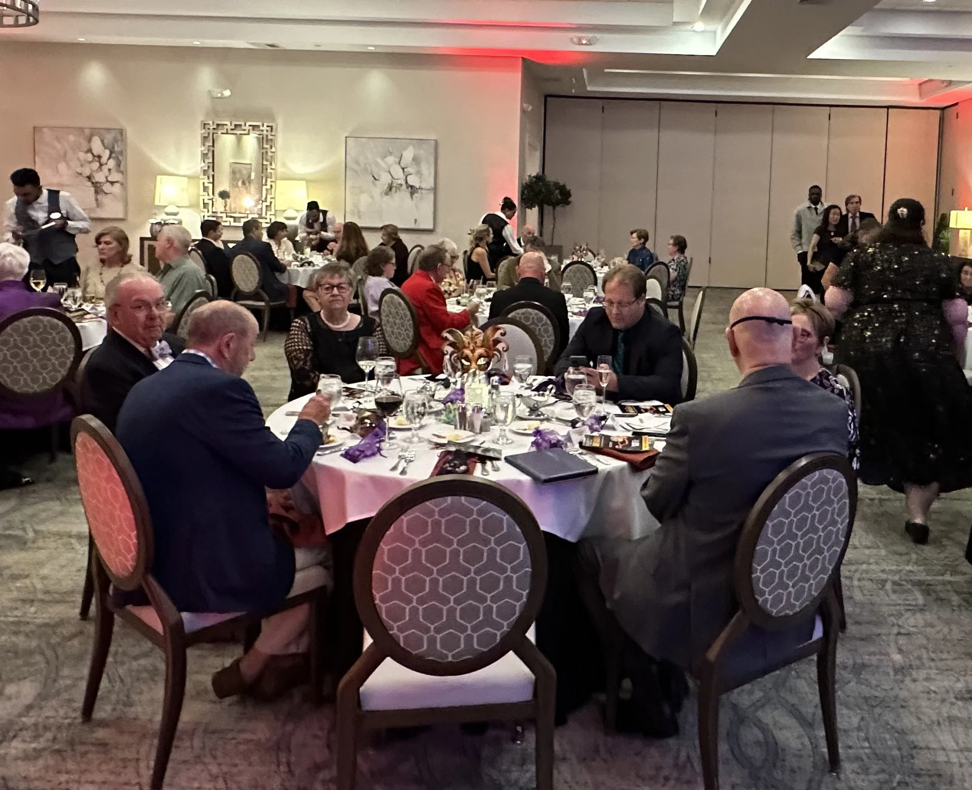 Guests seated
