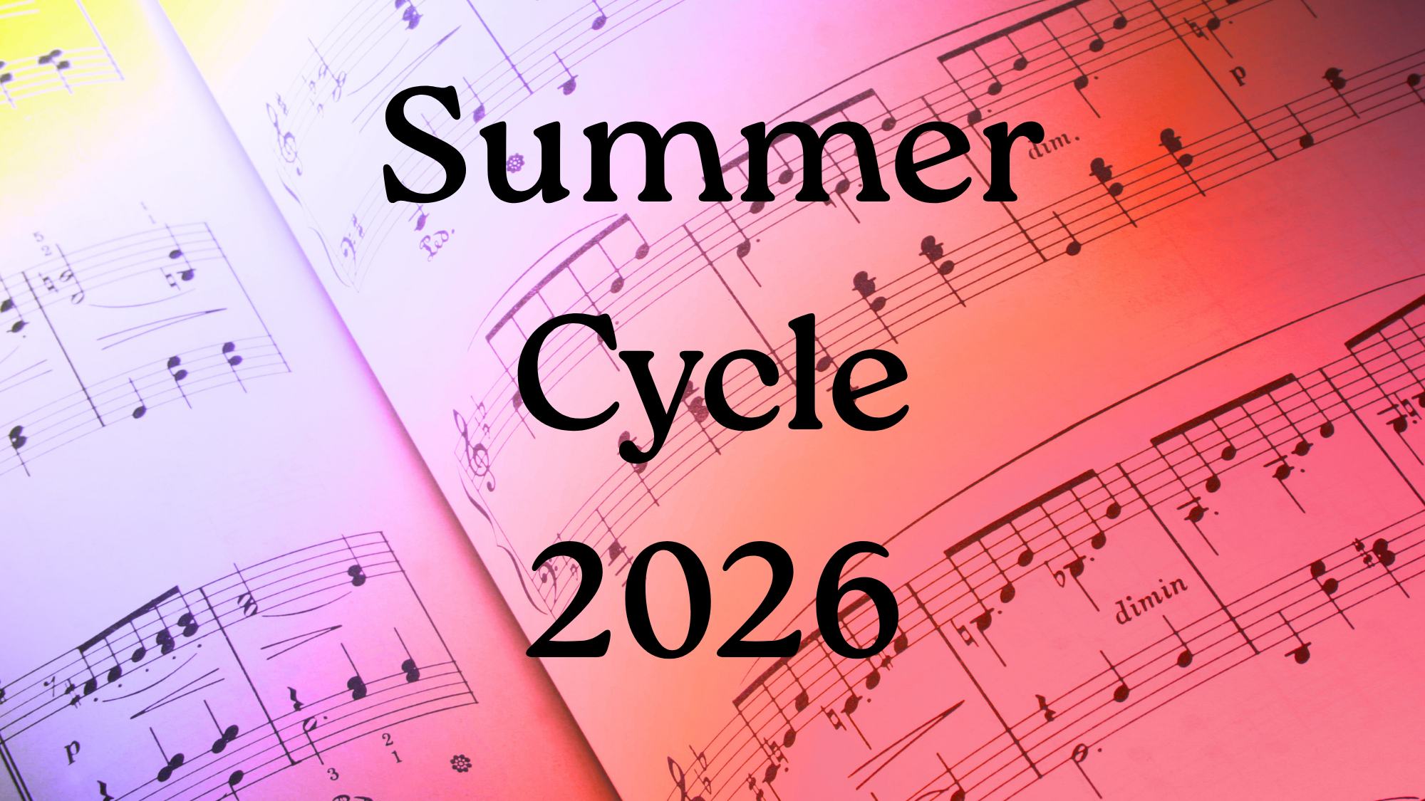 Summer Rehearsal