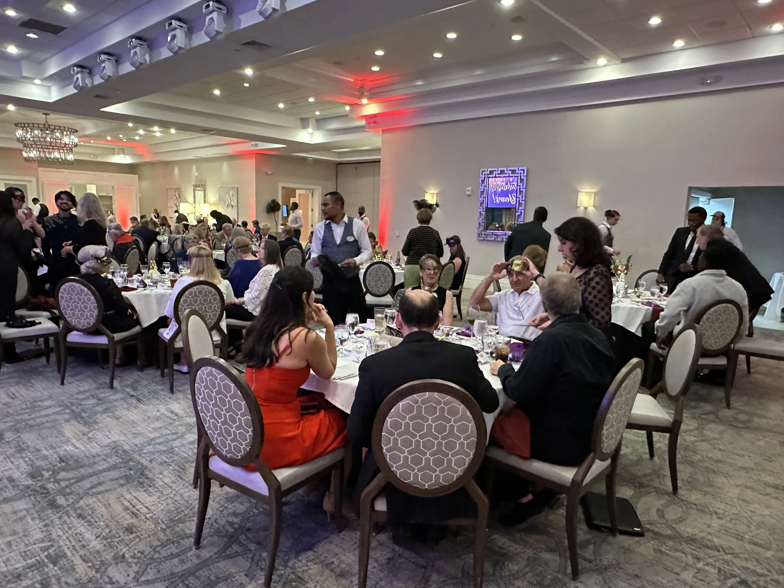 Guests seated
