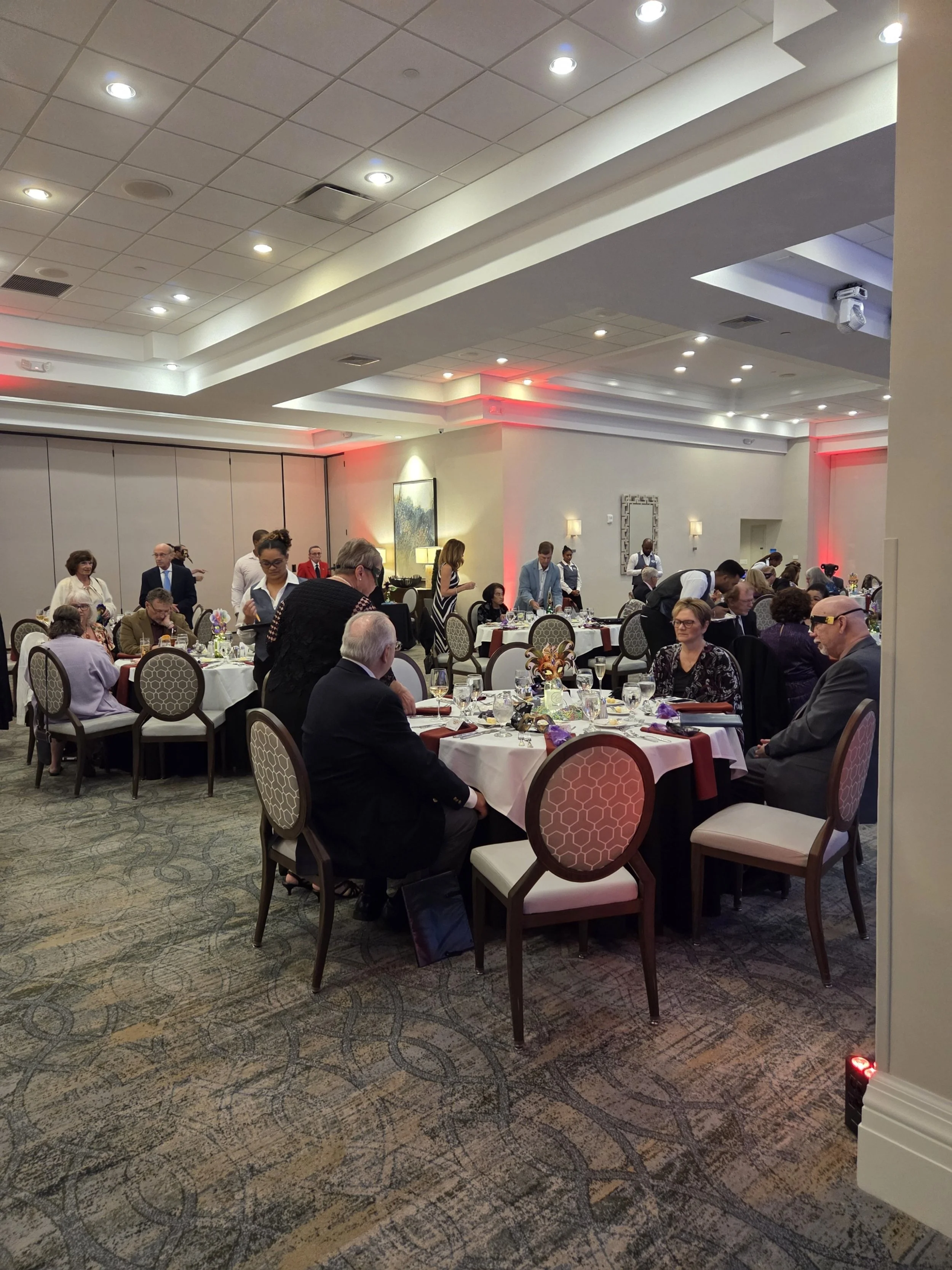 Guests seated