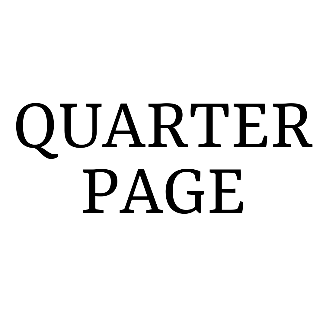 QUARTER PAGE - 2.75"W x 4.125"H