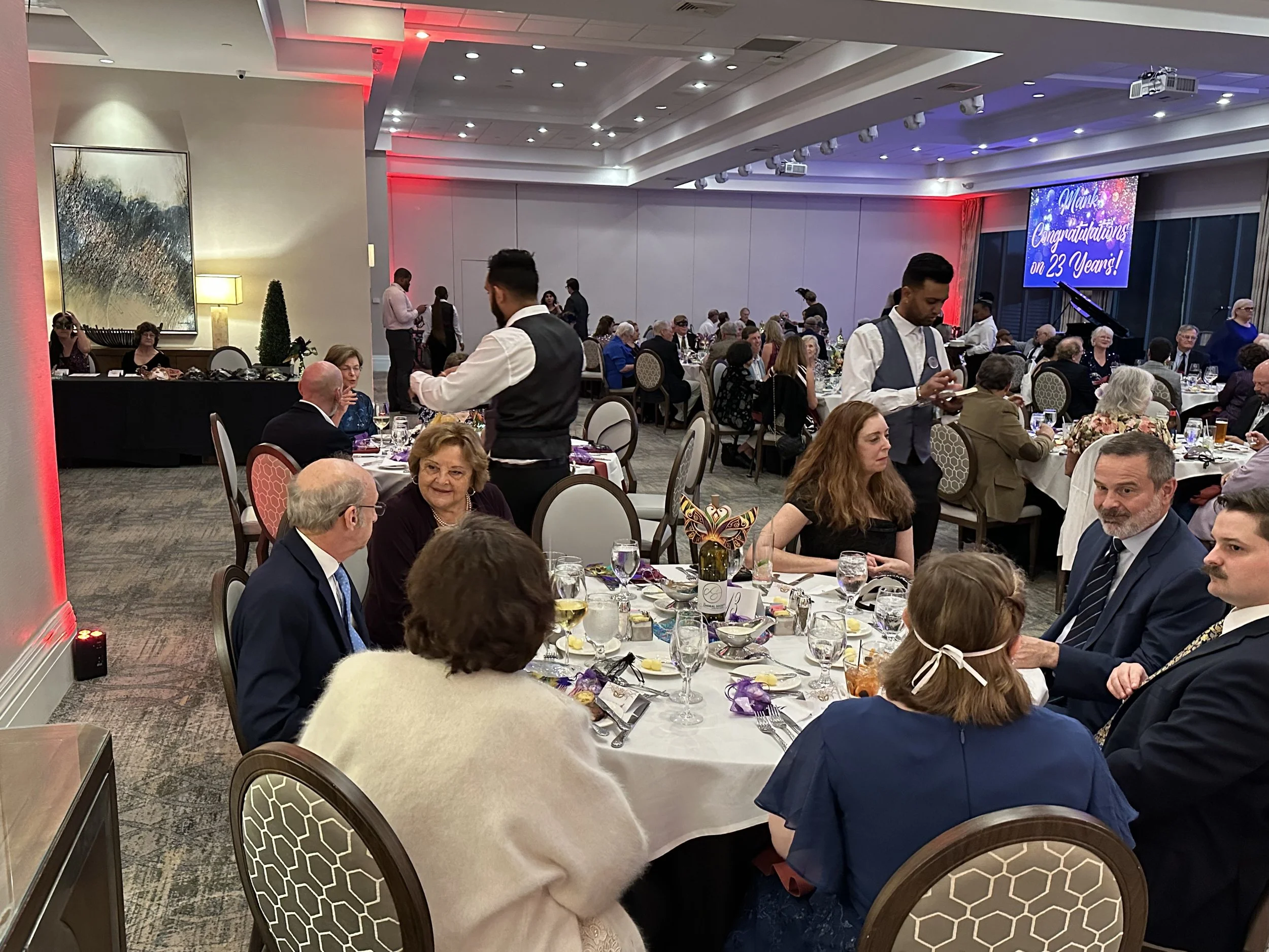 Guests seated