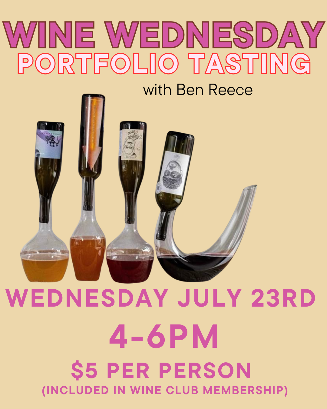 Wine Wednesday: Portfolio tasting with Ben Reece