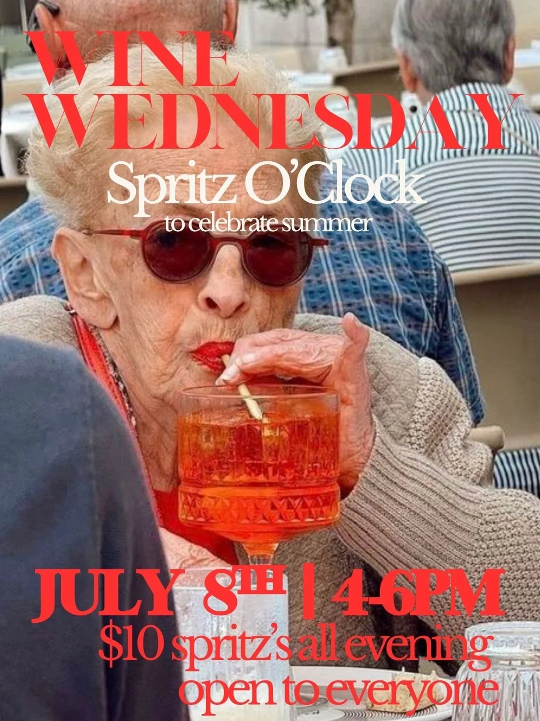 7/8 Wine Wednesday: Spritz O'Clock