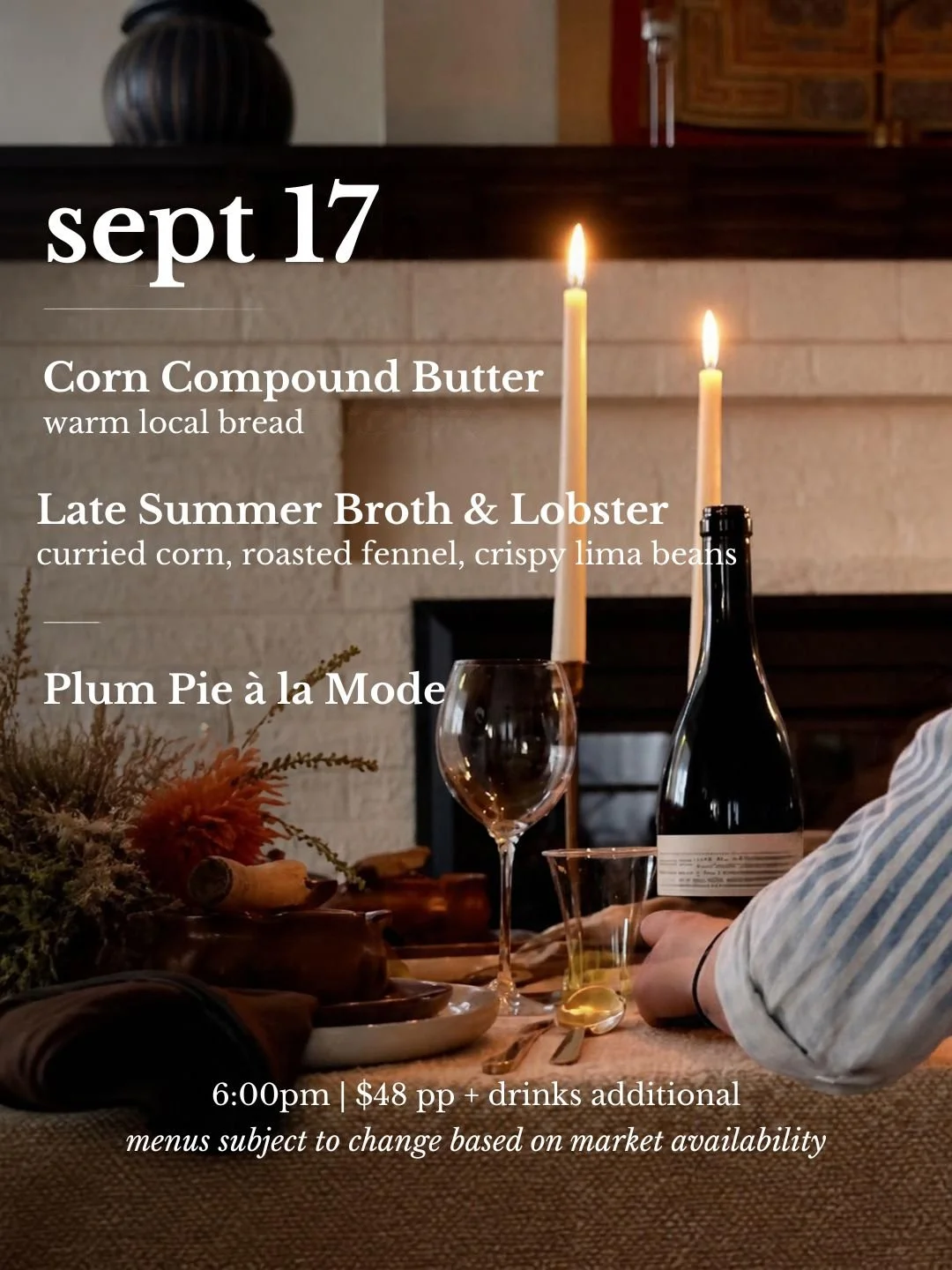 9/17 Thursday Night Dinner