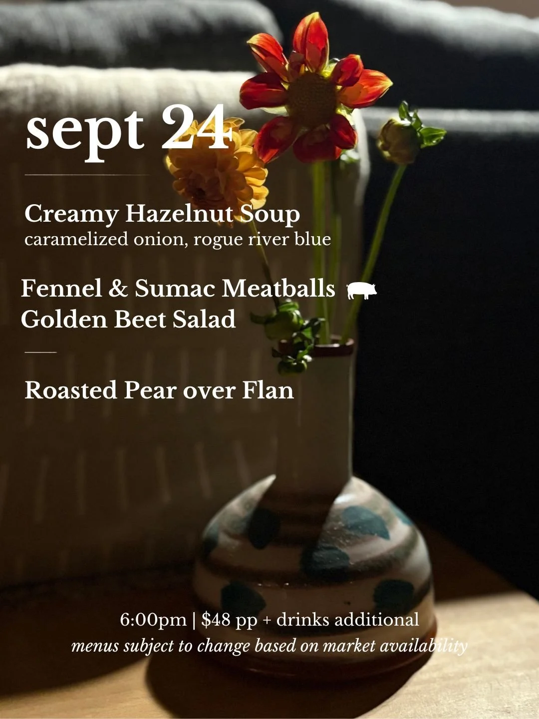 9/24 Thursday Night Dinner