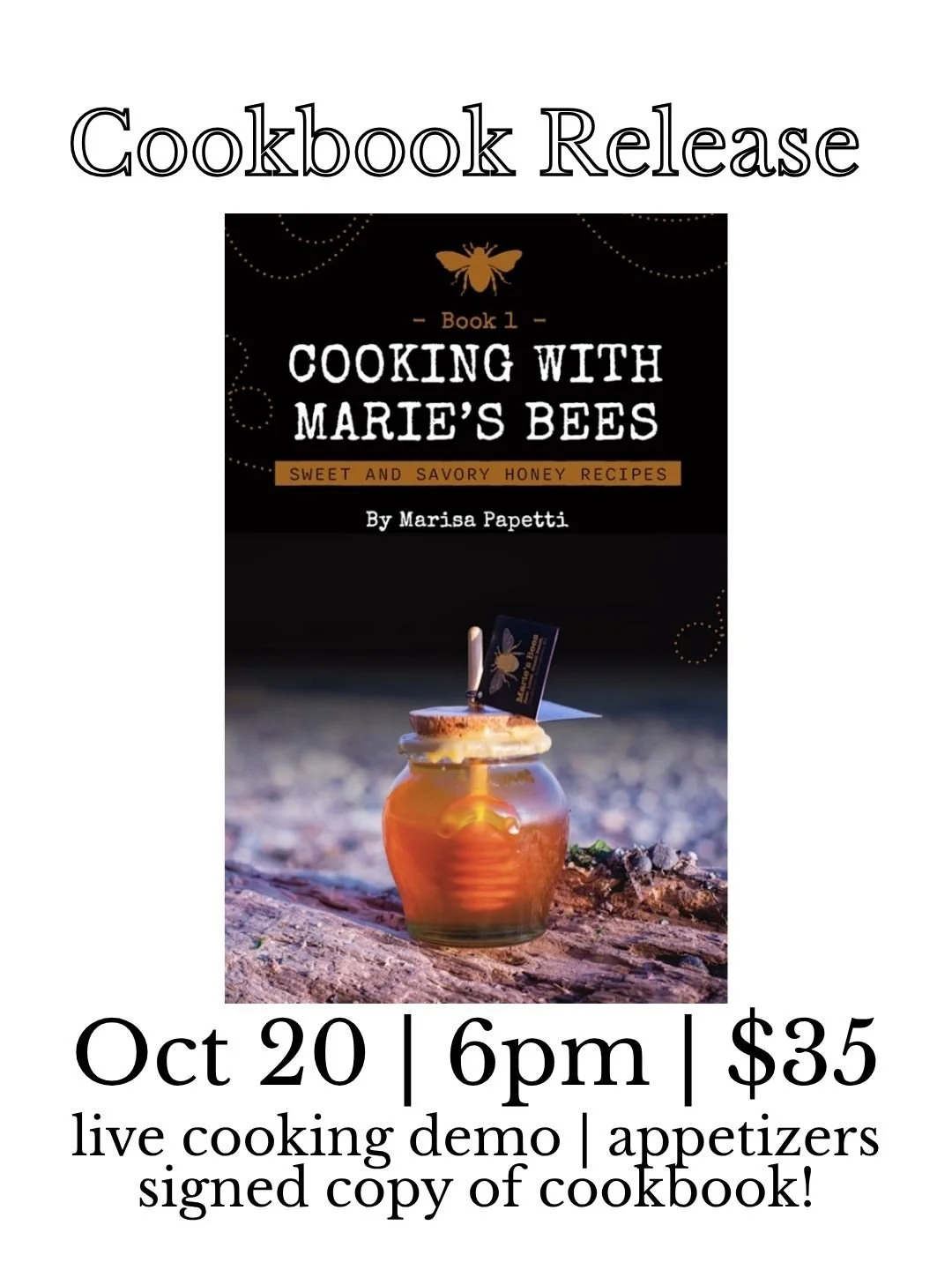 10/20 Cookbook Release Party: Marisa Papetti