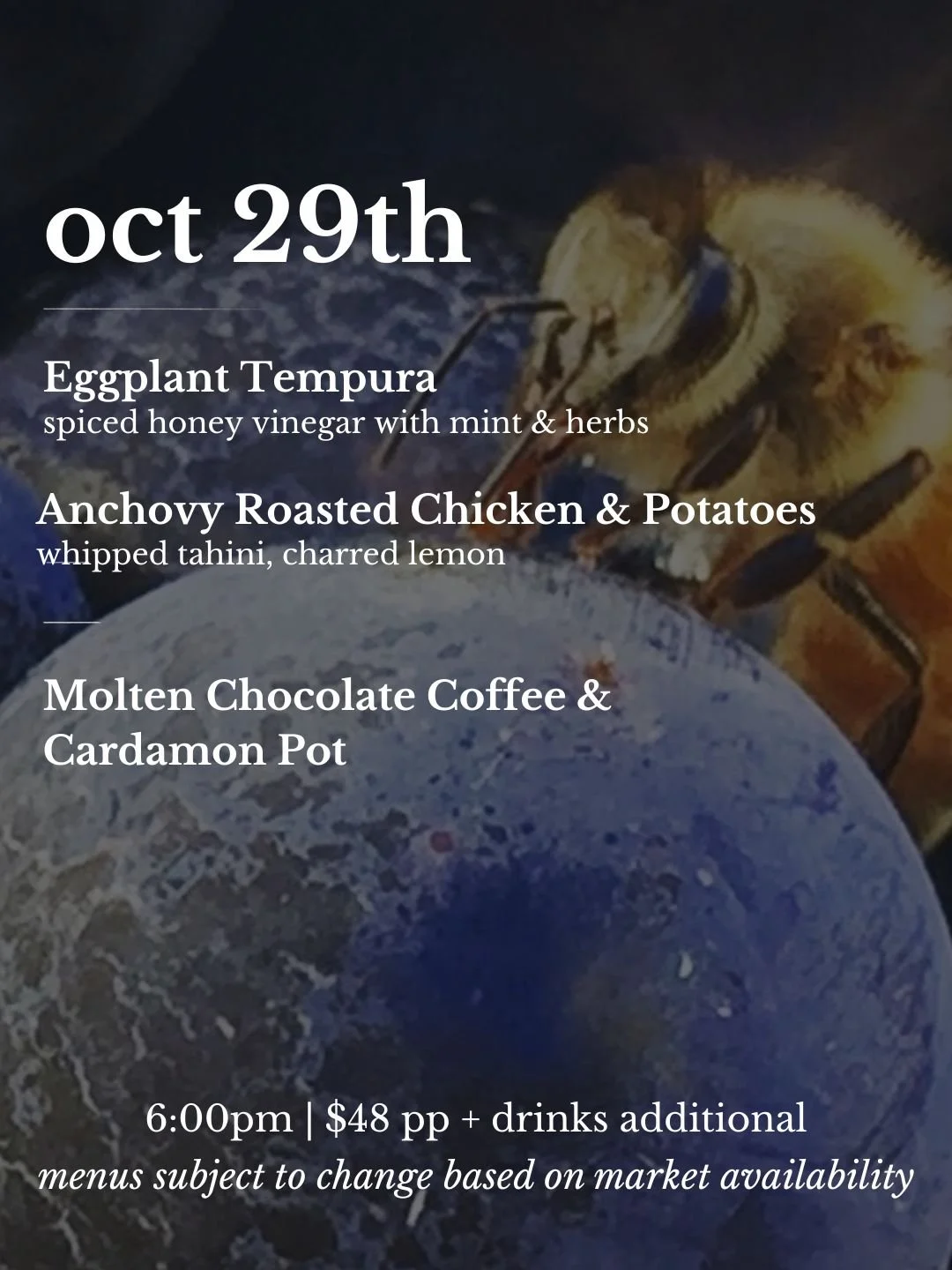 10/29 Thursday Night Dinner