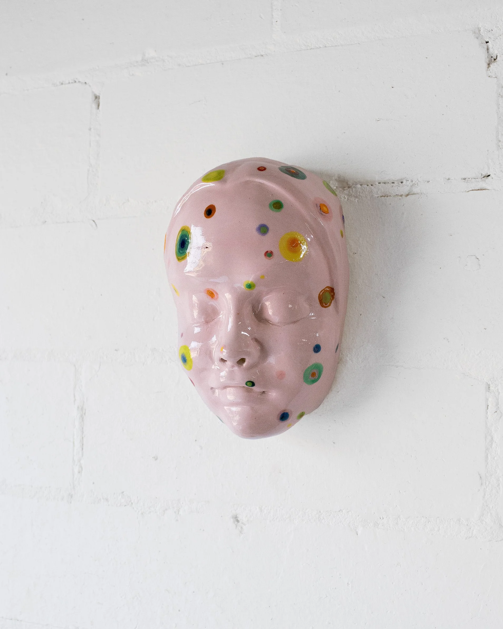 Mieke Ochre Death Mask at Field Trip Gallery