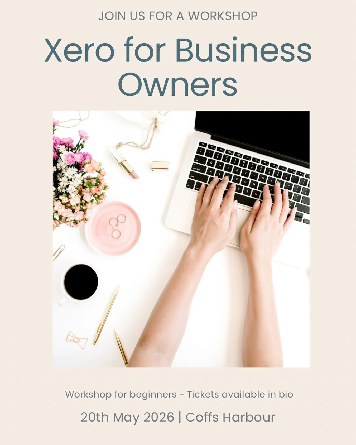 It&rsquo;s here and we&rsquo;re excited! ✨✨

On Wednesday 20th May I am hosting a hands-on Xero workshop just for small business owners here in Coffs Harbour! 

Join us for a relaxed, practical session where we actually open Xero together and work th