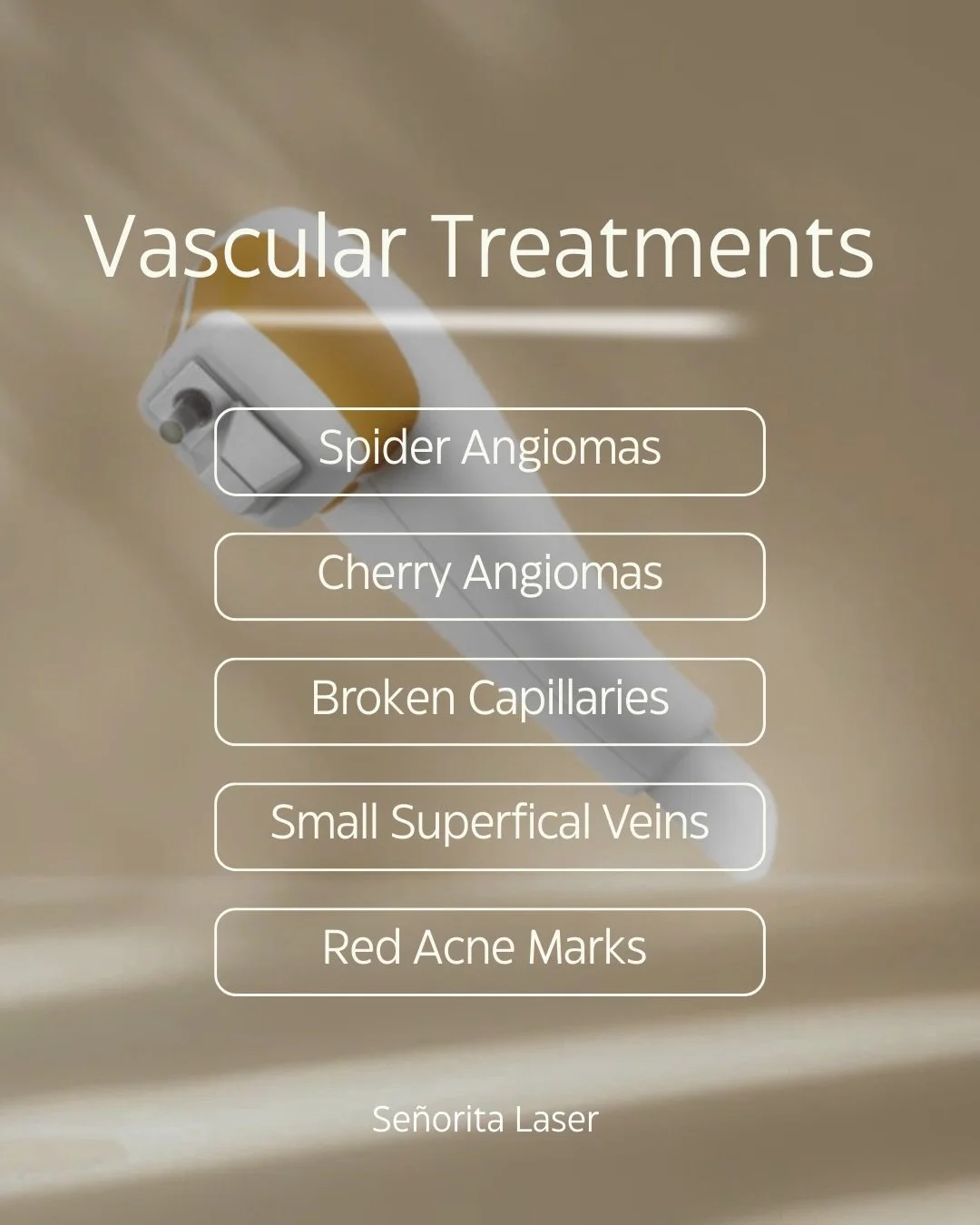 Vascular Laser Treatments with the MeDioStar Vasc ✨
If you struggle with facial redness, broken capillaries, spider angiomas (spider veins), cherry angiomas, or those stubborn red acne marks &mdash; this treatment was designed for you ⚡️

The Vasc ha