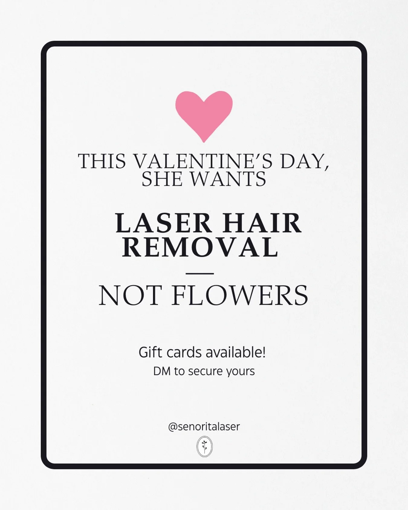 Forward this to your man and let him do the math 🧠💗

A gift that lasts ✨

Valentine&rsquo;s gift cards available 💌 DM to secure