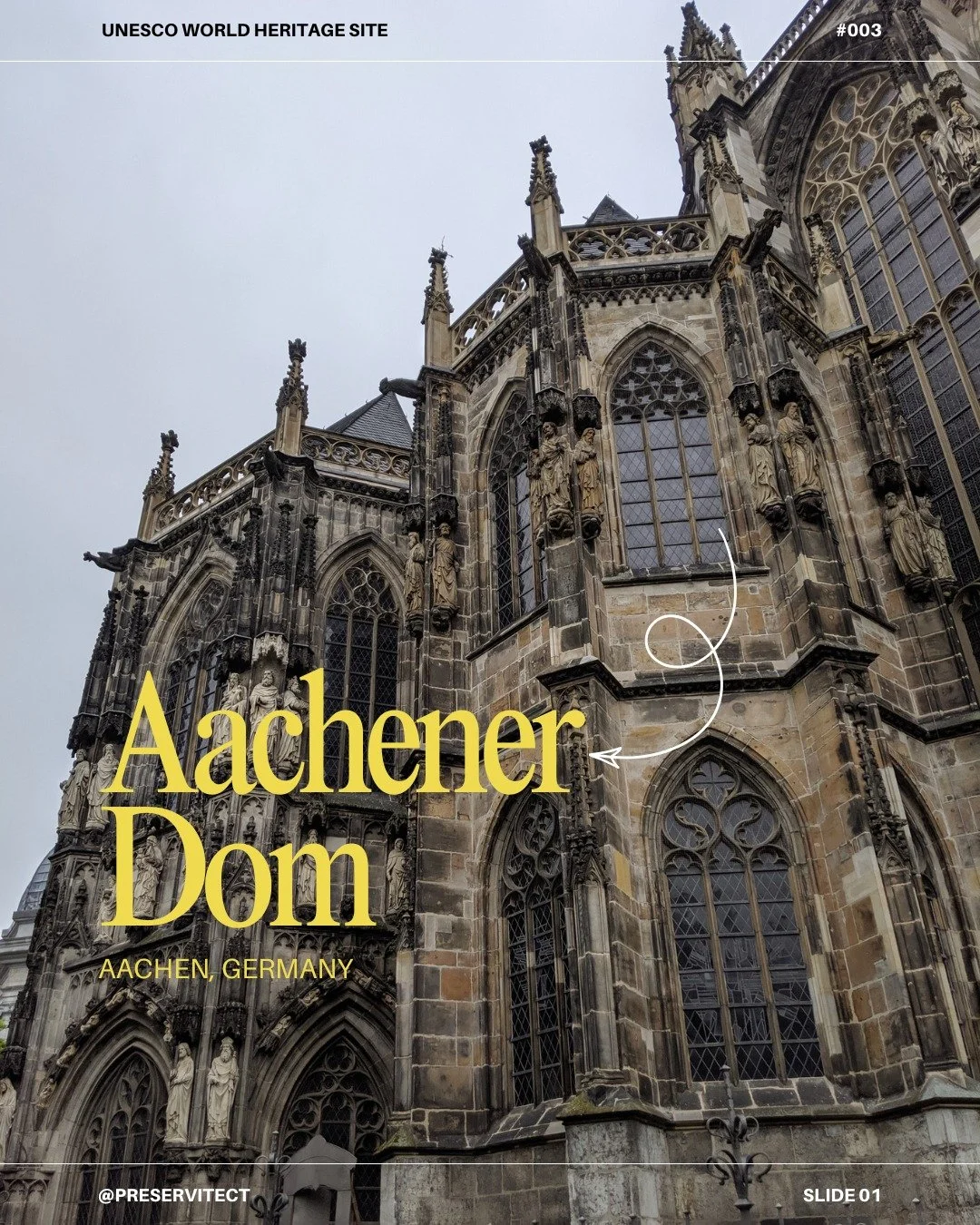 Aachener Dom, Aachen, Germany 
Built beginning c. 792 CE and among the first @unescoworldheritage (1978).

On World Heritage Day (April 18), this cathedral stands as evidence that cultural heritage survives only when it is actively protected. At a mo