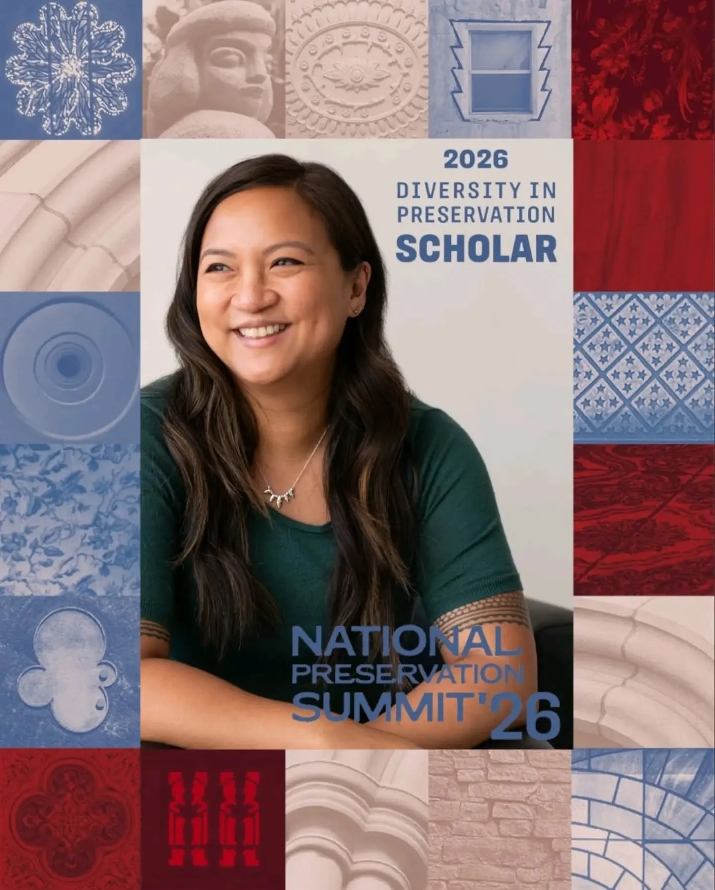 I'm honored to have been selected as a 2026 Diversity in Preservation Scholar by the National Trust for Historic Preservation (@savingplaces)

Through this scholarship, I'll be participating in the National Preservation Summit alongside a cohort of e