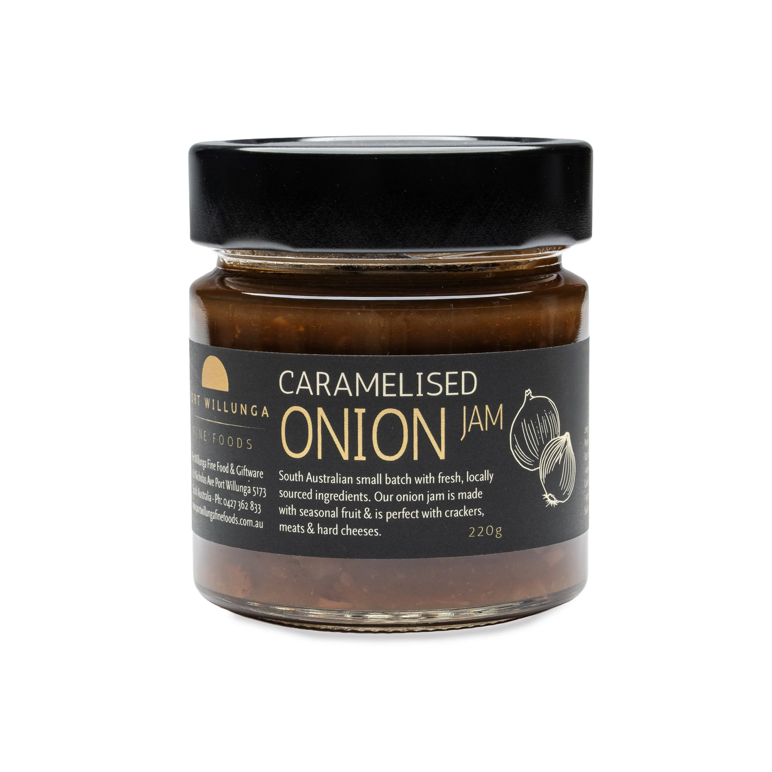 CARAMELISED ONION JAM 220G