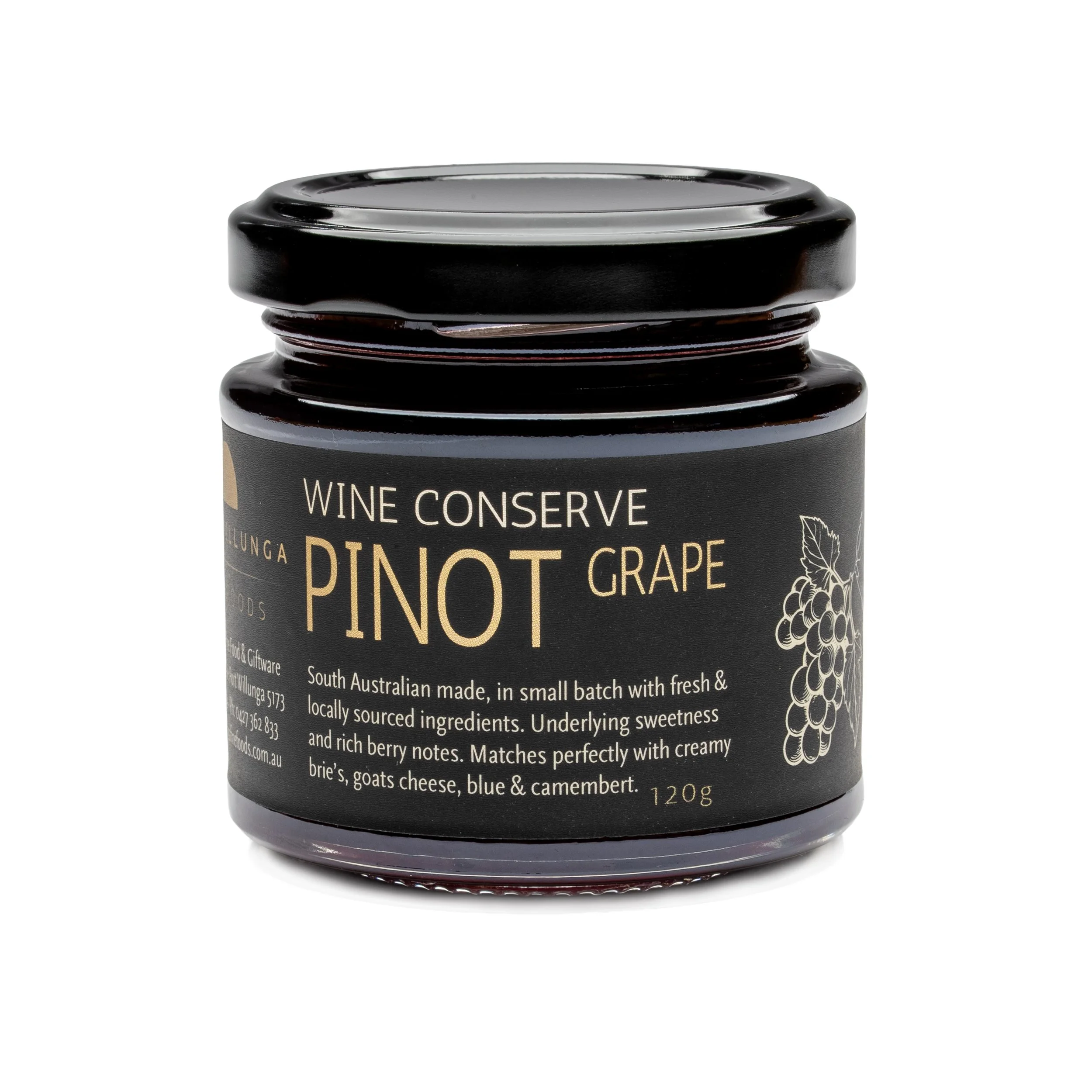 PINOT GRAPE WINE CONSERVE 125G