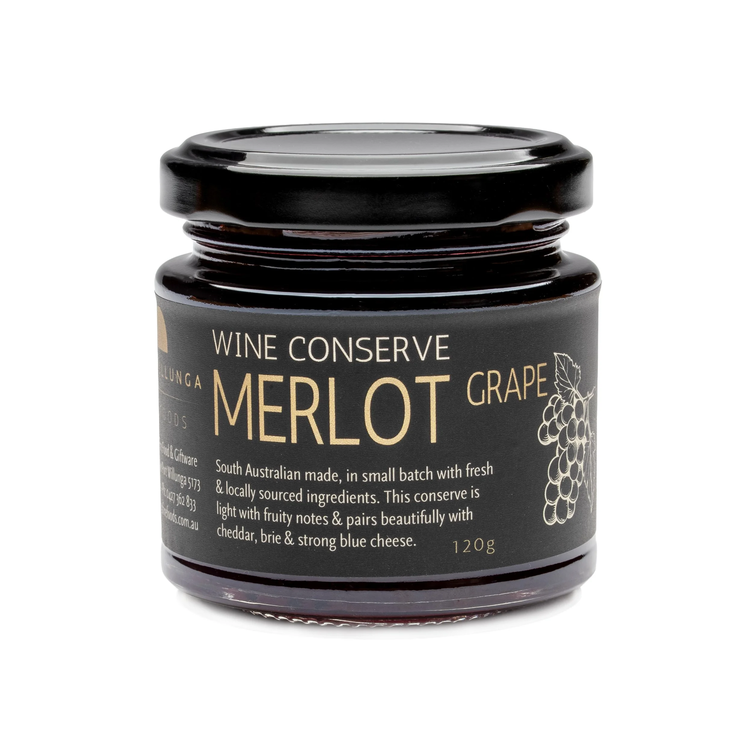 MERLOT GRAPE WINE CONSERVE 125G