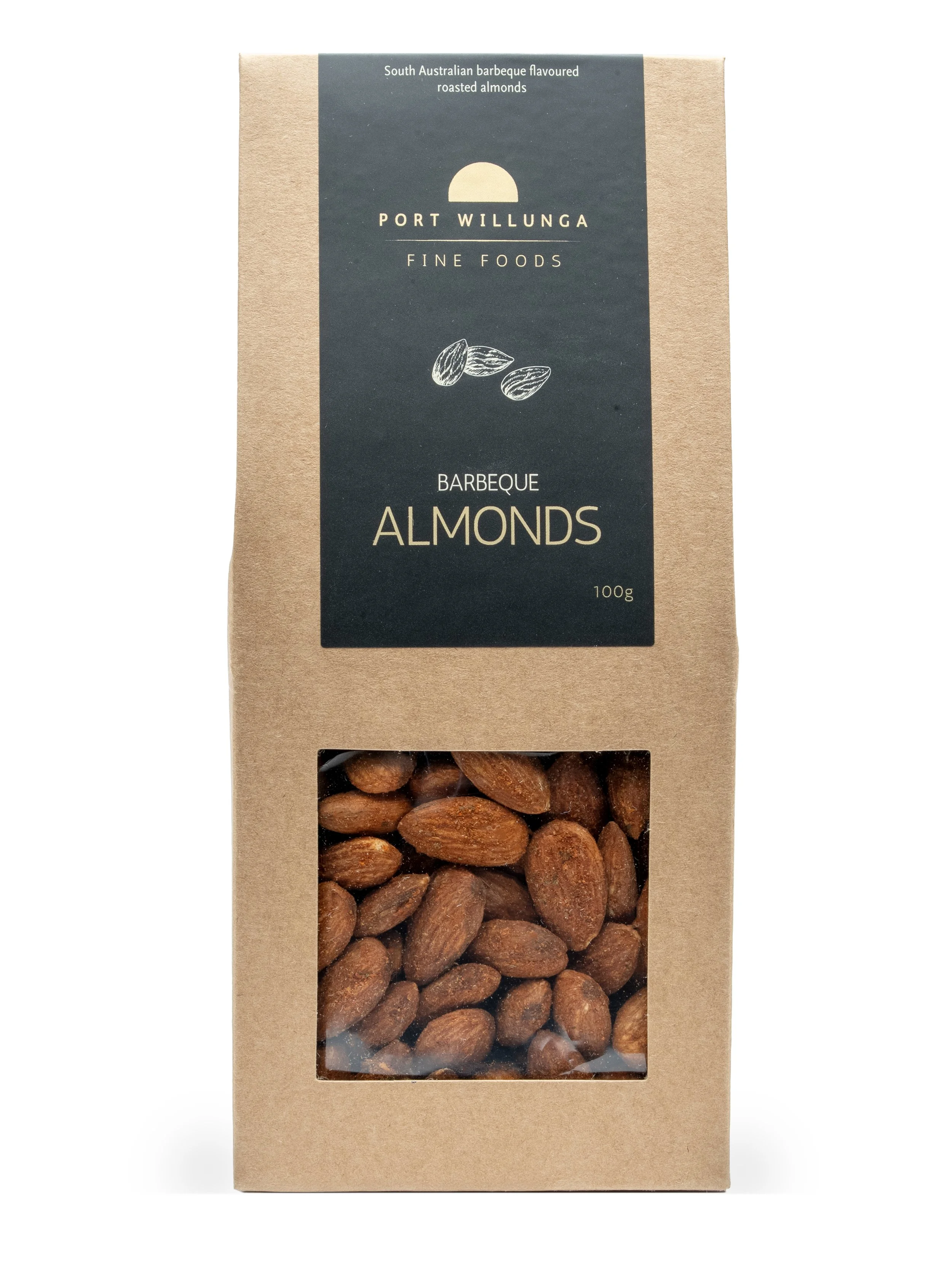 BBQ ALMONDS 100G
