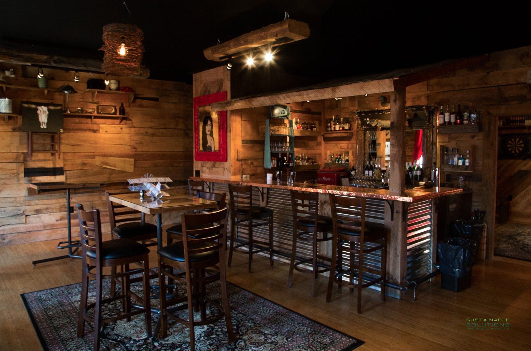 Jack's Hideaway Bar with Sustainable Solutions of Virginia