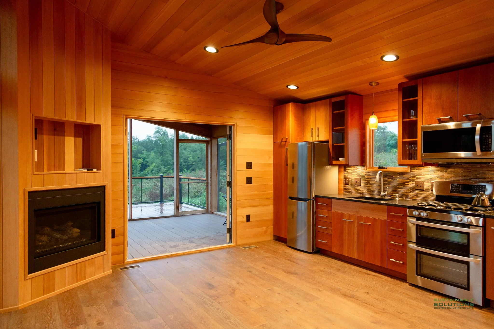 Custom Cabin in Shenandoah Valley, Virginia built by Sustainable Solutions