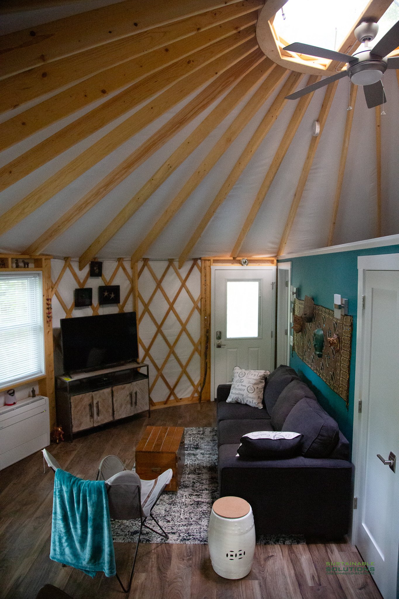 Yurt Mountain Cabin with Sustainable Solutions of Virginia