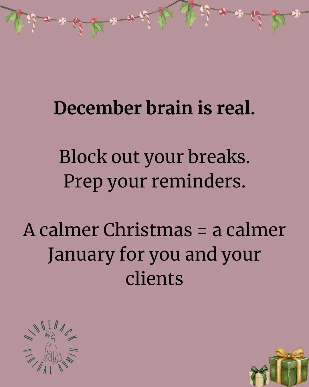 The silly season chaos has officially clocked in and so has the admin you forgot you meant to do.
If you&rsquo;re wrapping up reports, squeezing in final sessions, or mentally checking out until January this one&rsquo;s for you.

A gentle nudge to:
✨