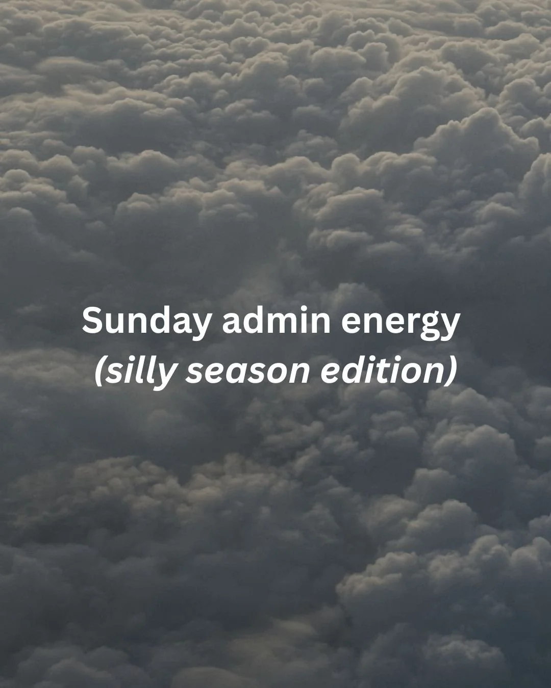 It&rsquo;s Sunday.
The kind of Sunday where you think about opening your laptop but also think about ignoring it until tomorrow.

December has that funny way of making everything feel urgent.
Extra appointments. End-of-year admin. Clients wanting &ld