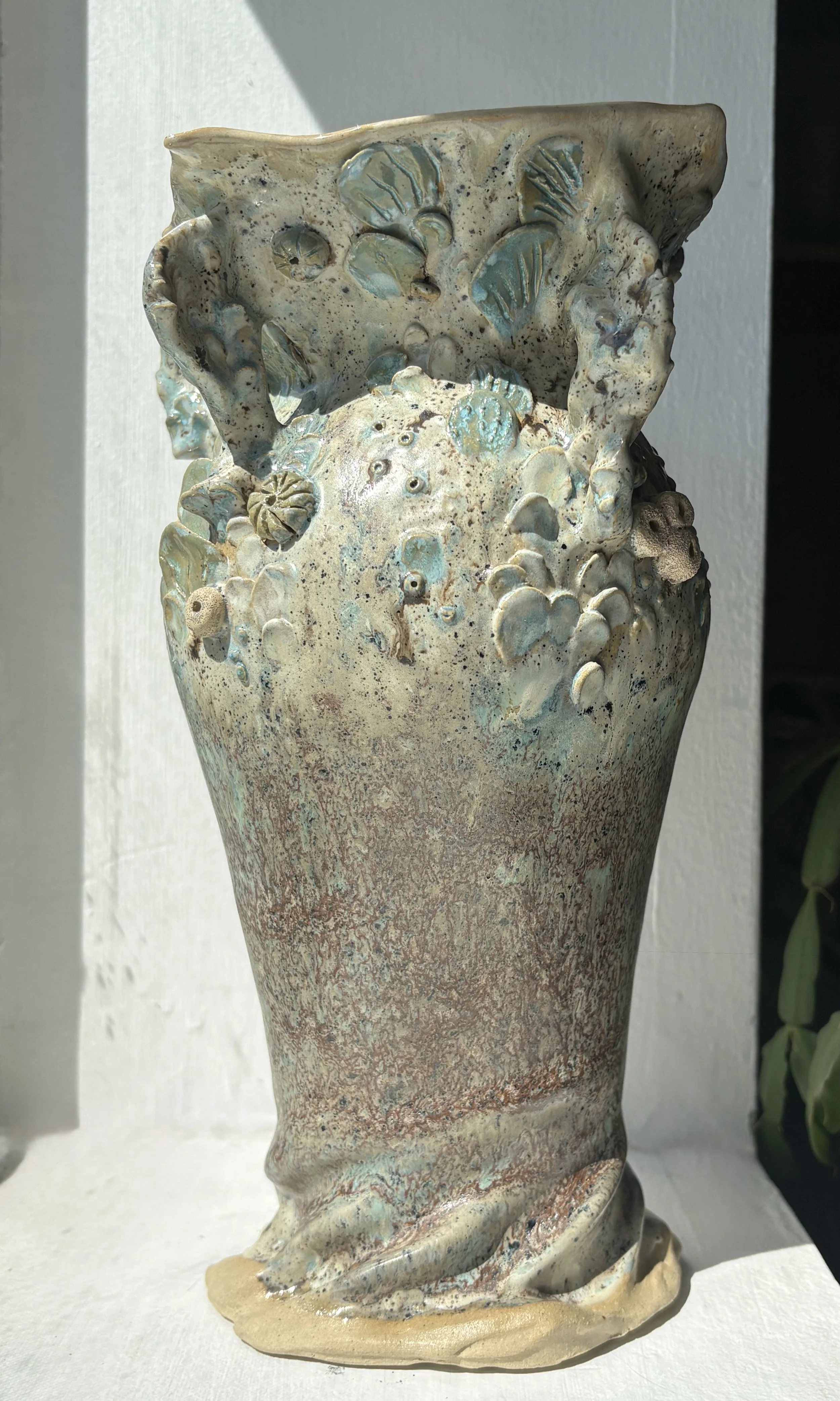 Ceramic Stoneware Vase inspired by the ocean