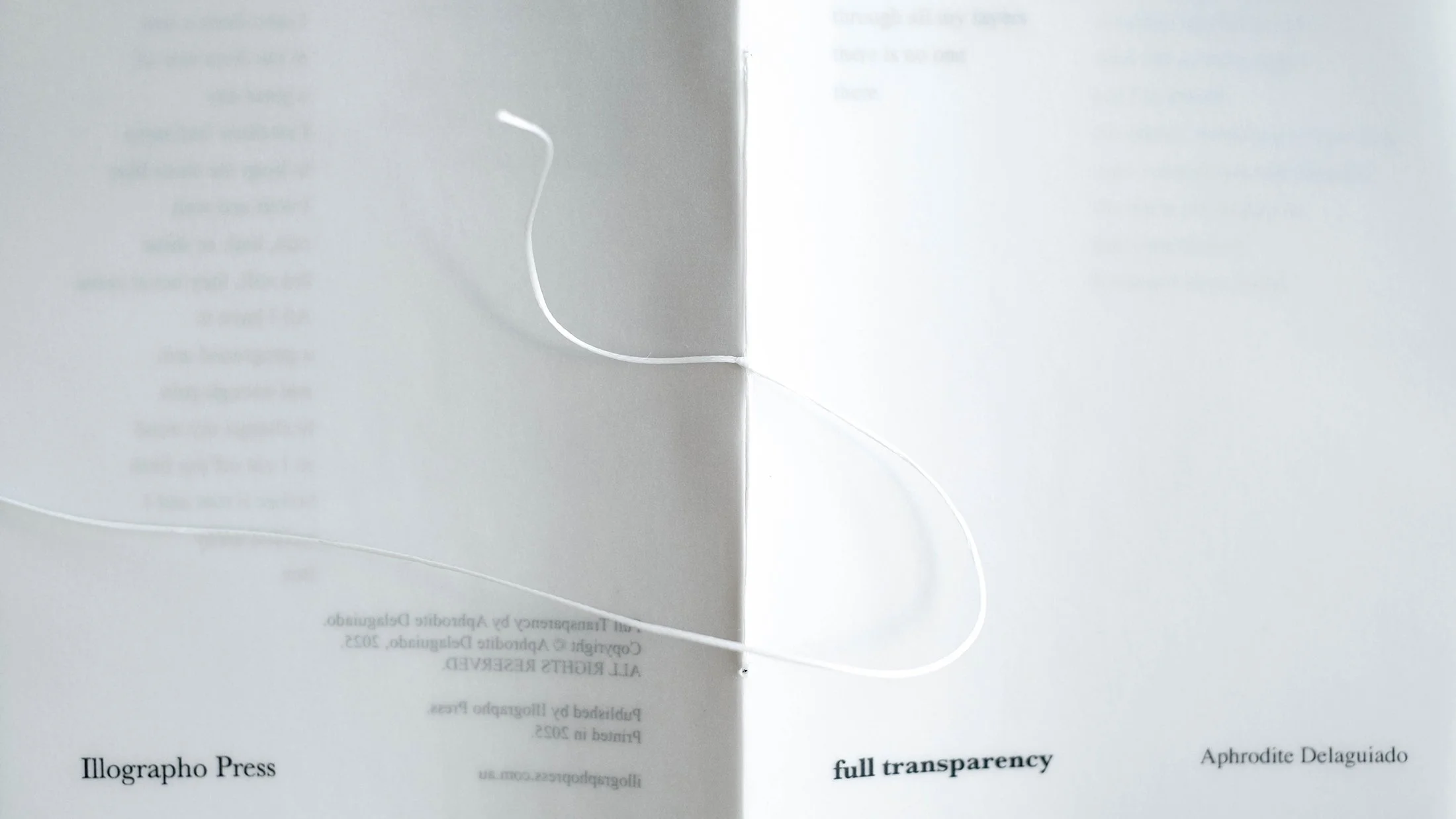 full transparency by Aphrodite D. Photo: Aphrodite D.