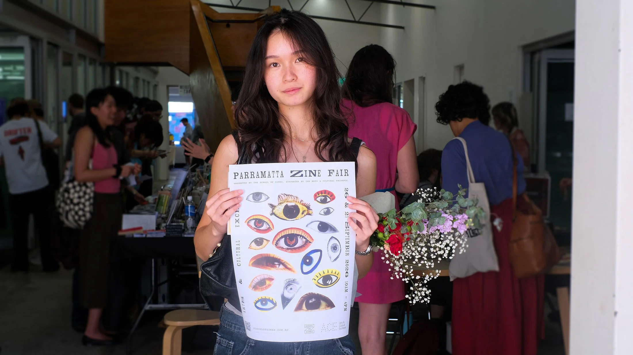 Parramatta Zine Fair poster designed by Aphrodite D.