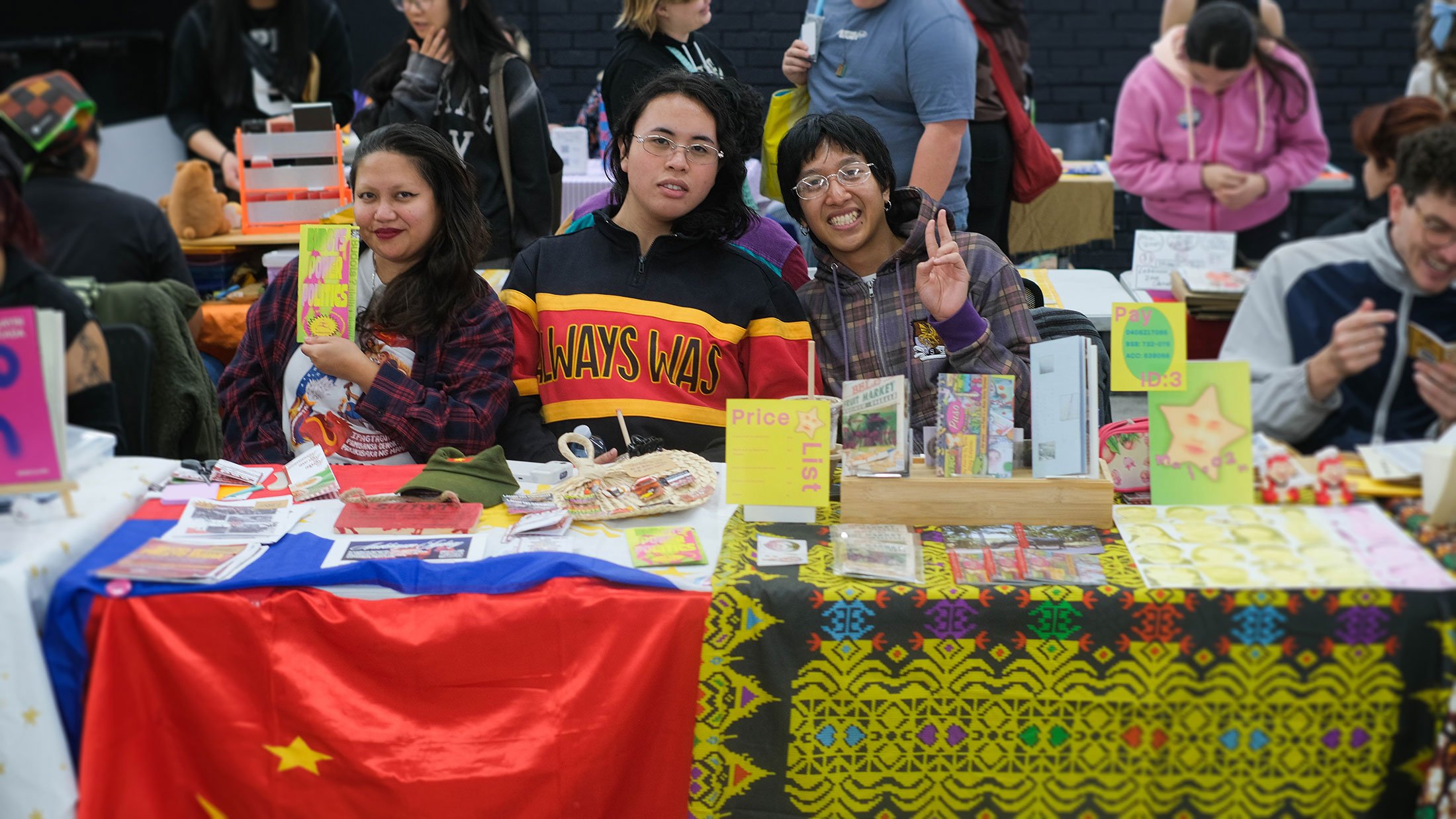 Anakbayan Sydney & Malco2m at Parramatta Zine Fair 2026.