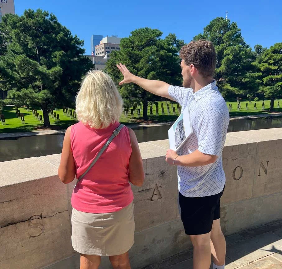 Tour guide at OKC memorial