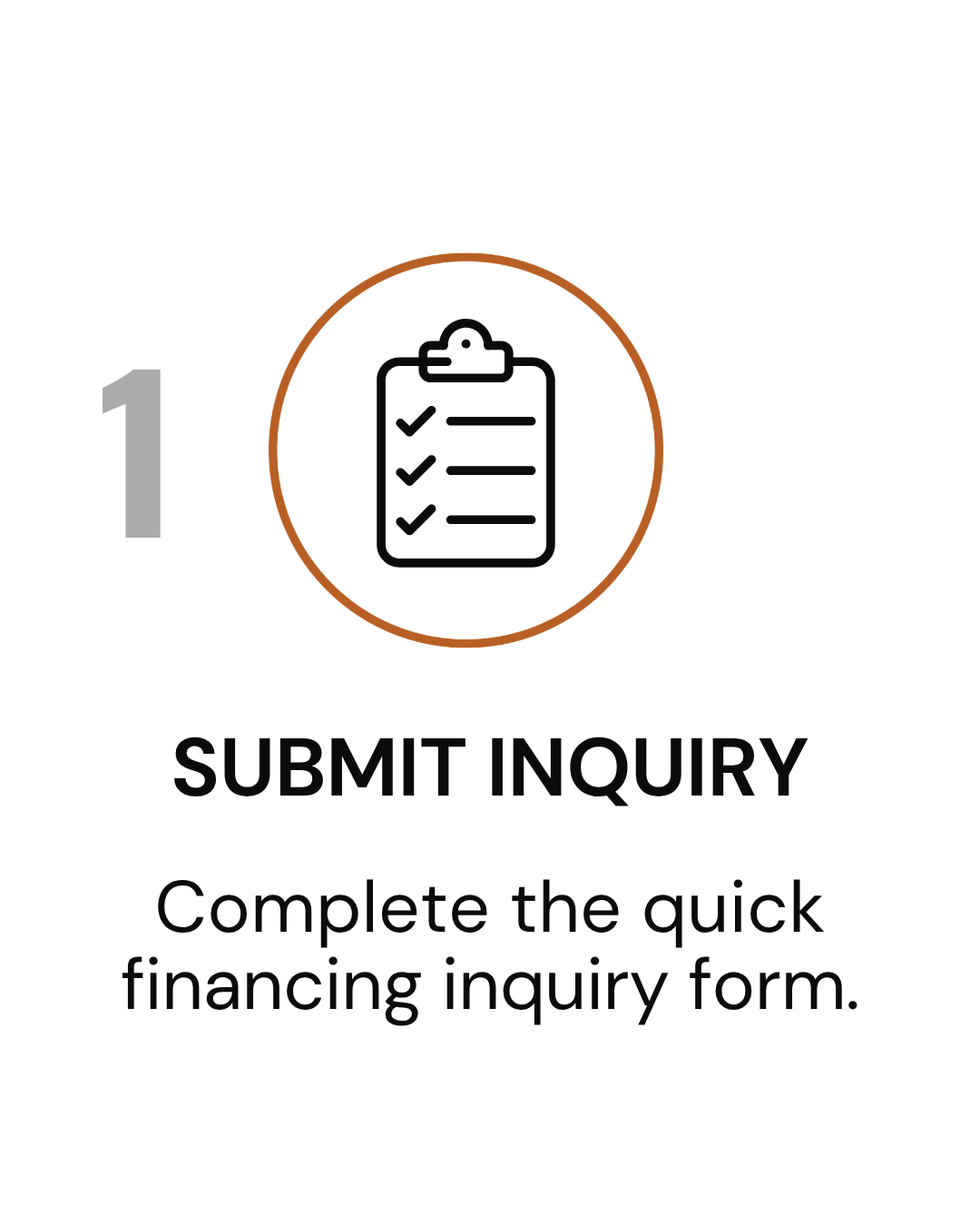 B&J Metal Buildings financing process graphic showing final approval and direct funding to begin residential or commercial metal building construction projects.