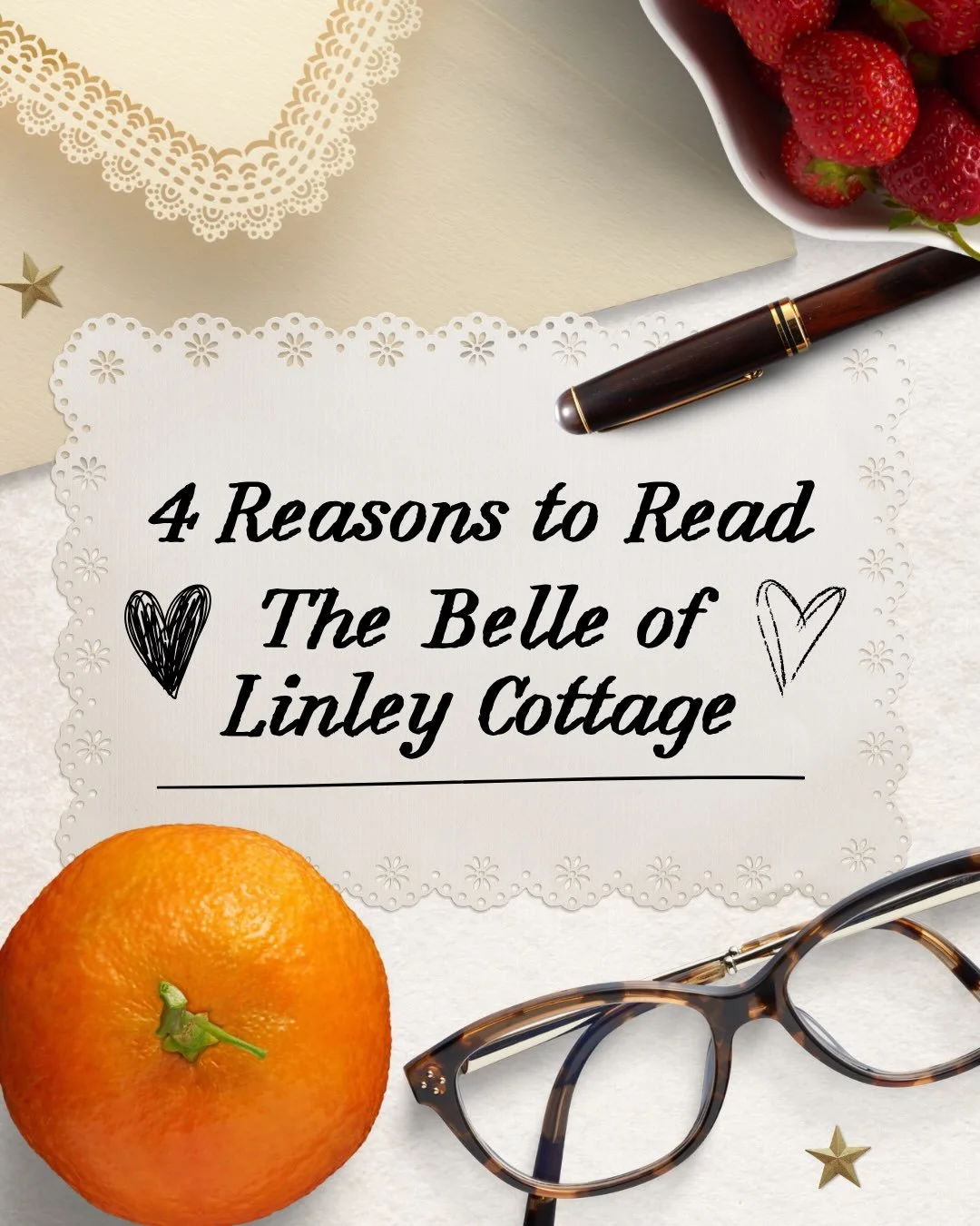 Have you read The Belle of Linley Cottage yet? 🥰

If you haven&rsquo;t, here&rsquo;s for reasons why you should 👒

📖 The Belle of Linley Cottage by J. J. Greenaway - OUT NOW ✨ 
🛒 Available on Amazon, Kobo Plus, Barnes and Noble, &amp; your Local 