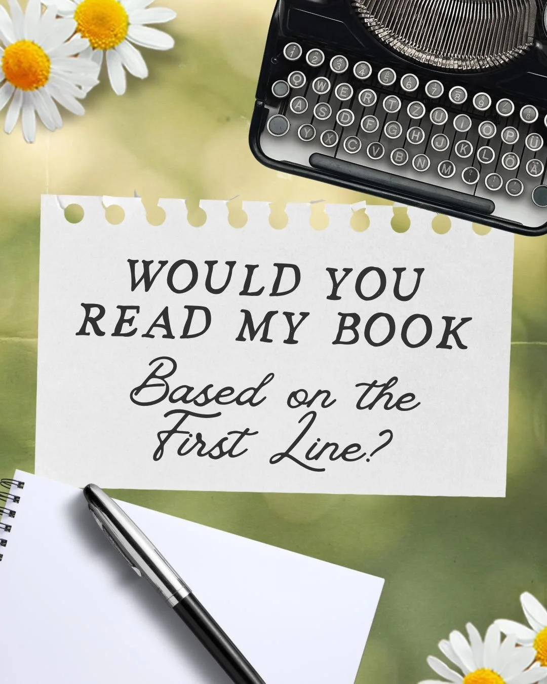 Would you read my book based on the first sentence? 📖

Our boy Zach is about to go on a journey! Read The Belle of Linley Cottage to see it 💚

☁️ Grumpy/Sunshine 
🌥️ Small Town Romance 
⛅️ Annoyed at First Sight to Lovers 
🌤️ Studio Ghibli Vibes 