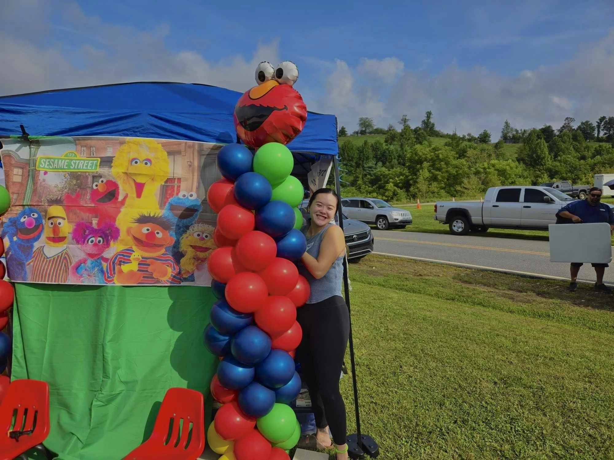 Sesame Street Balloons Column