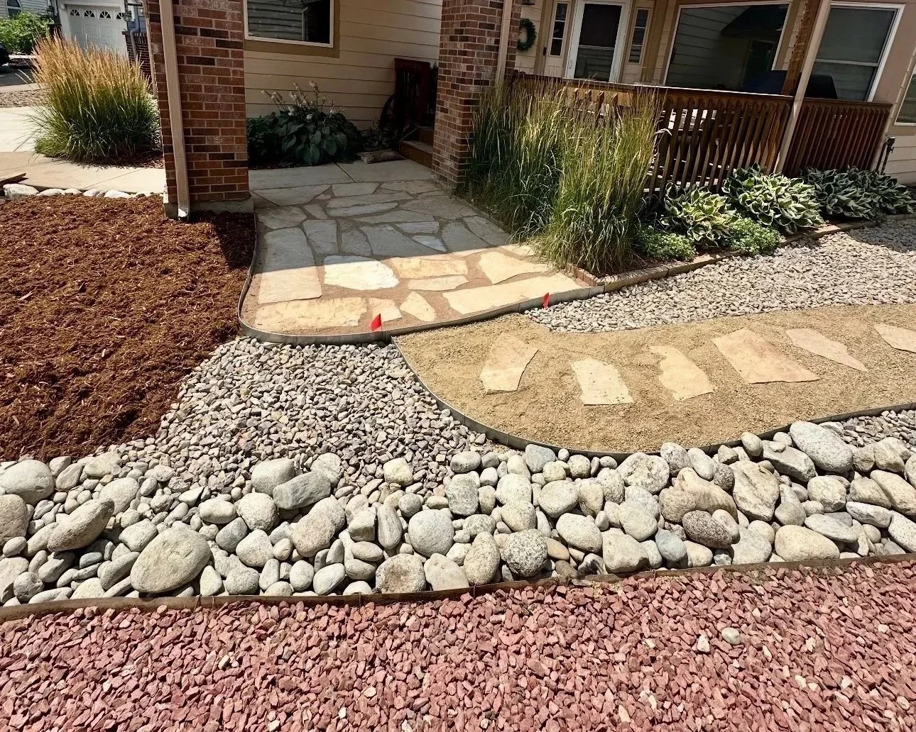 Mulch and Rock Installation