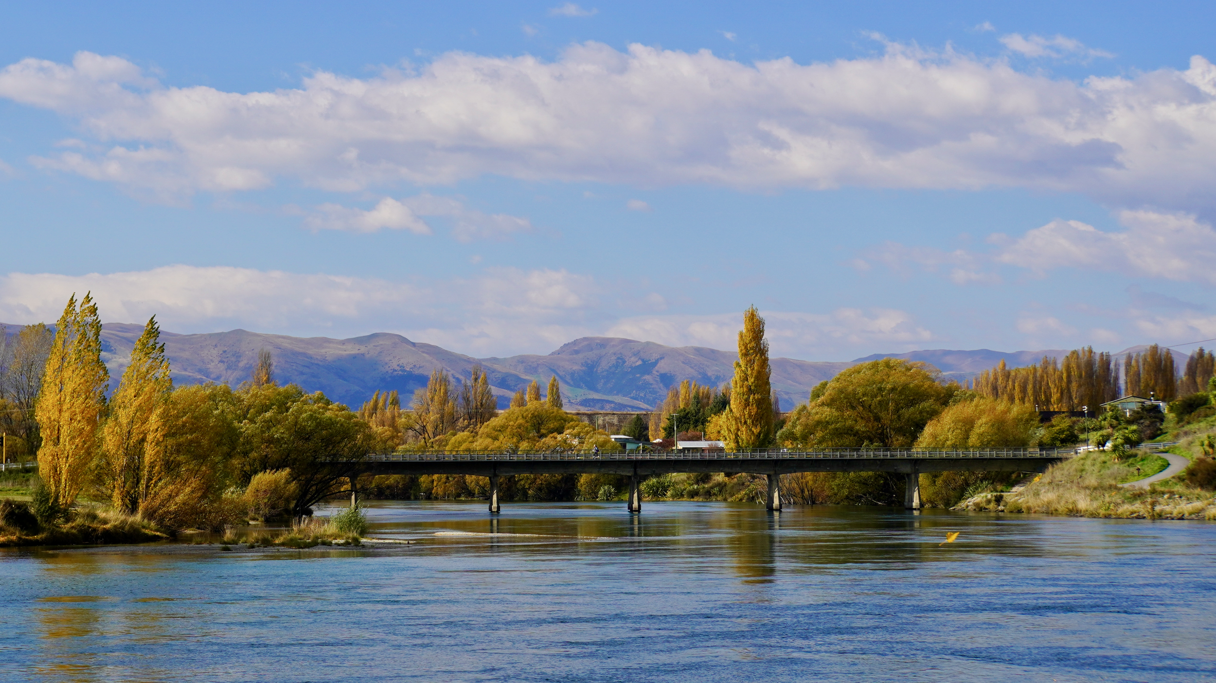 Peaceful view at the end of Outlet Track, Wanaka, NZ