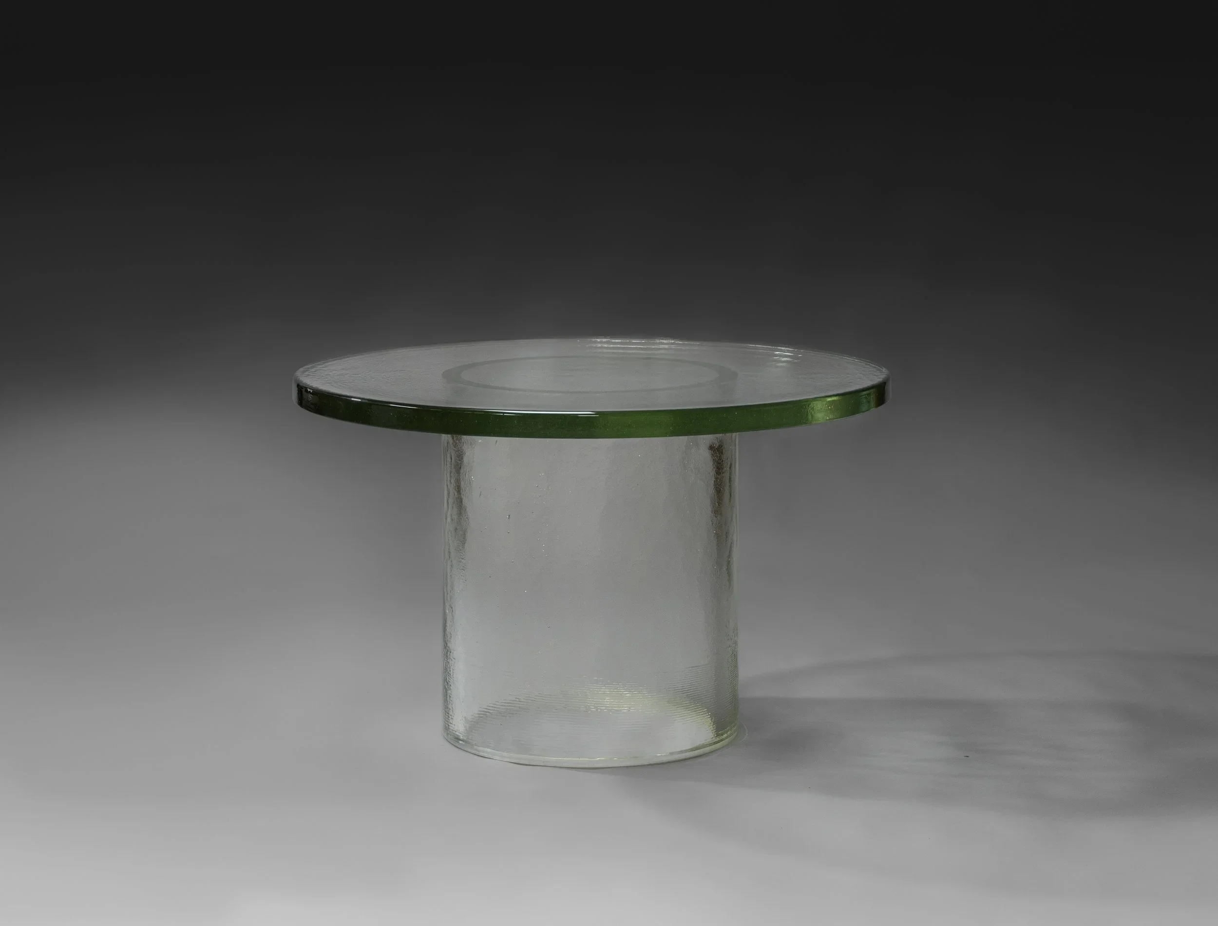 SHIRINDA DINING TABLE - Hand Cast Glass
