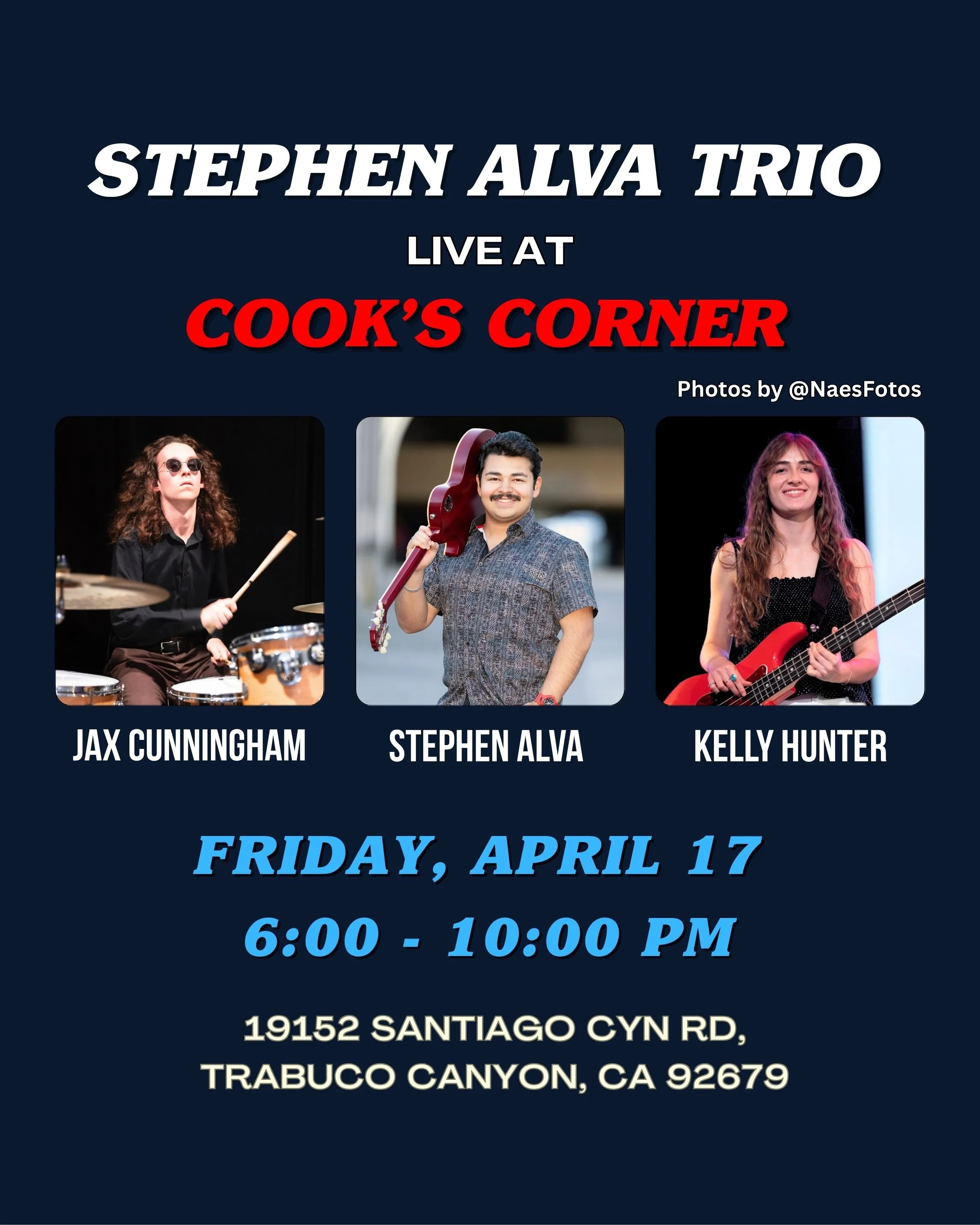 Stephen Alva Trio @ Cook's Corner