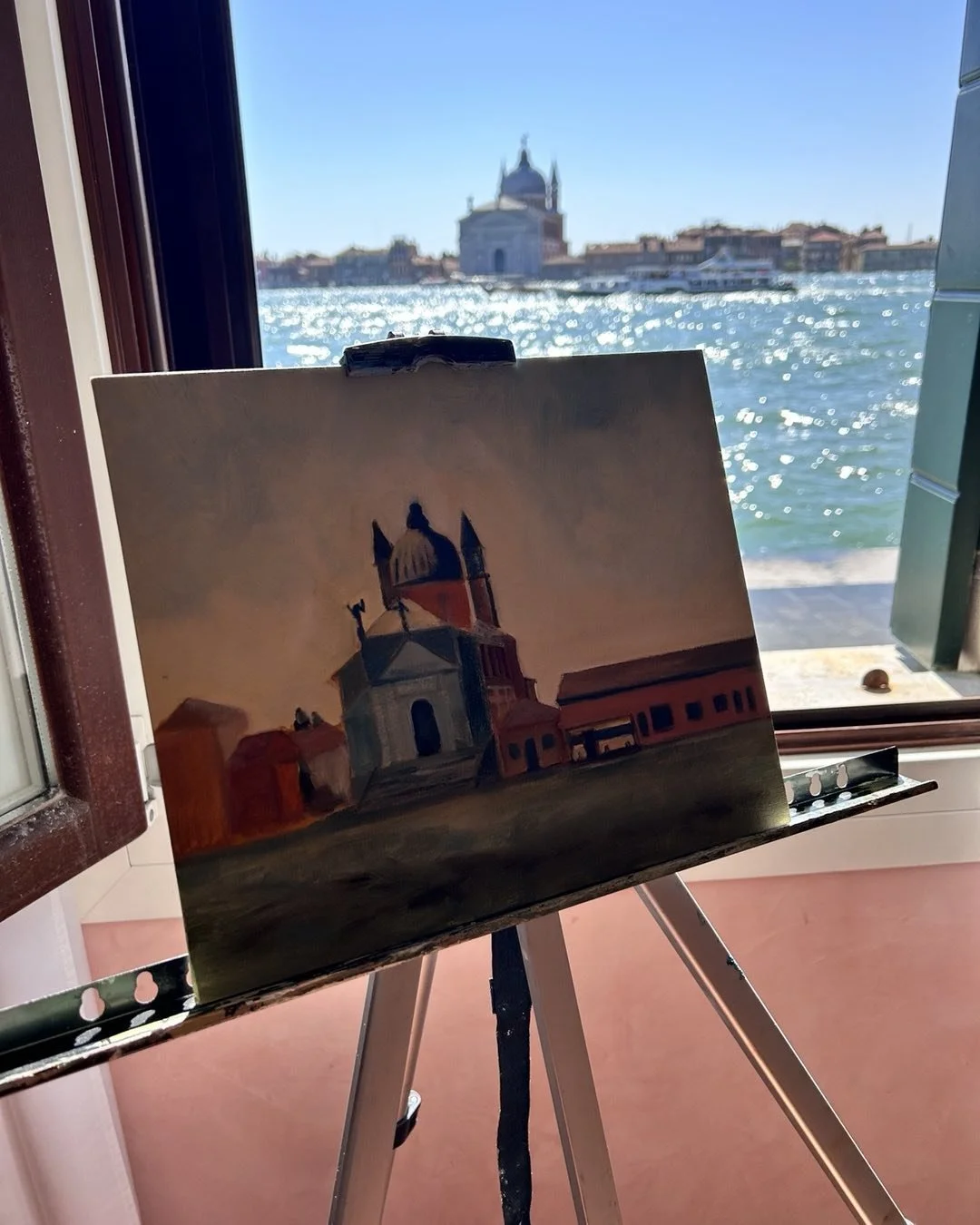 A day further on but no sparkles on the water yet - #venice