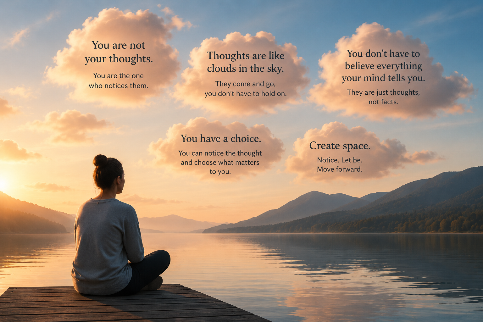 Cognitive Defusion: How to step back from your thoughts
